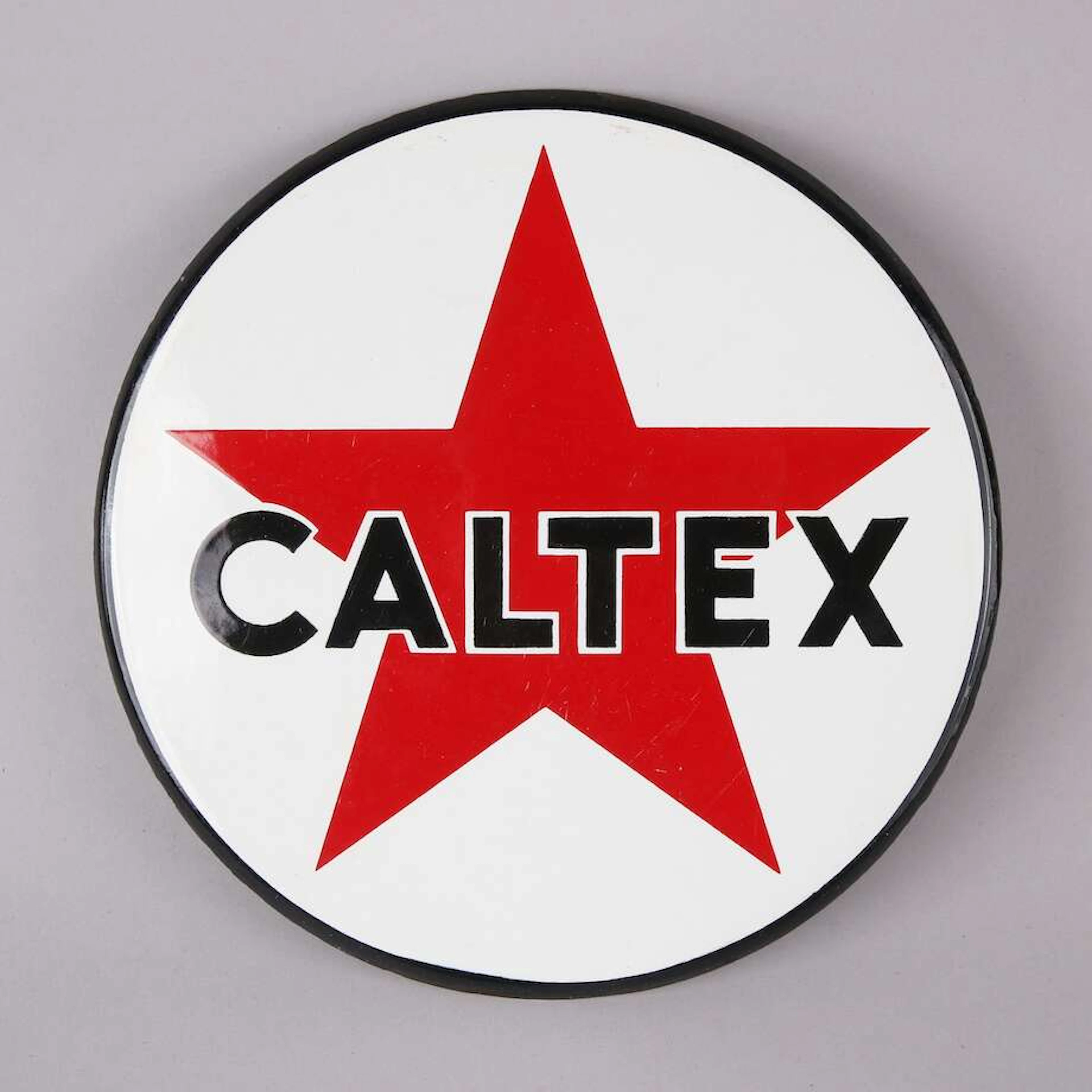 Emaljskylt Caltex