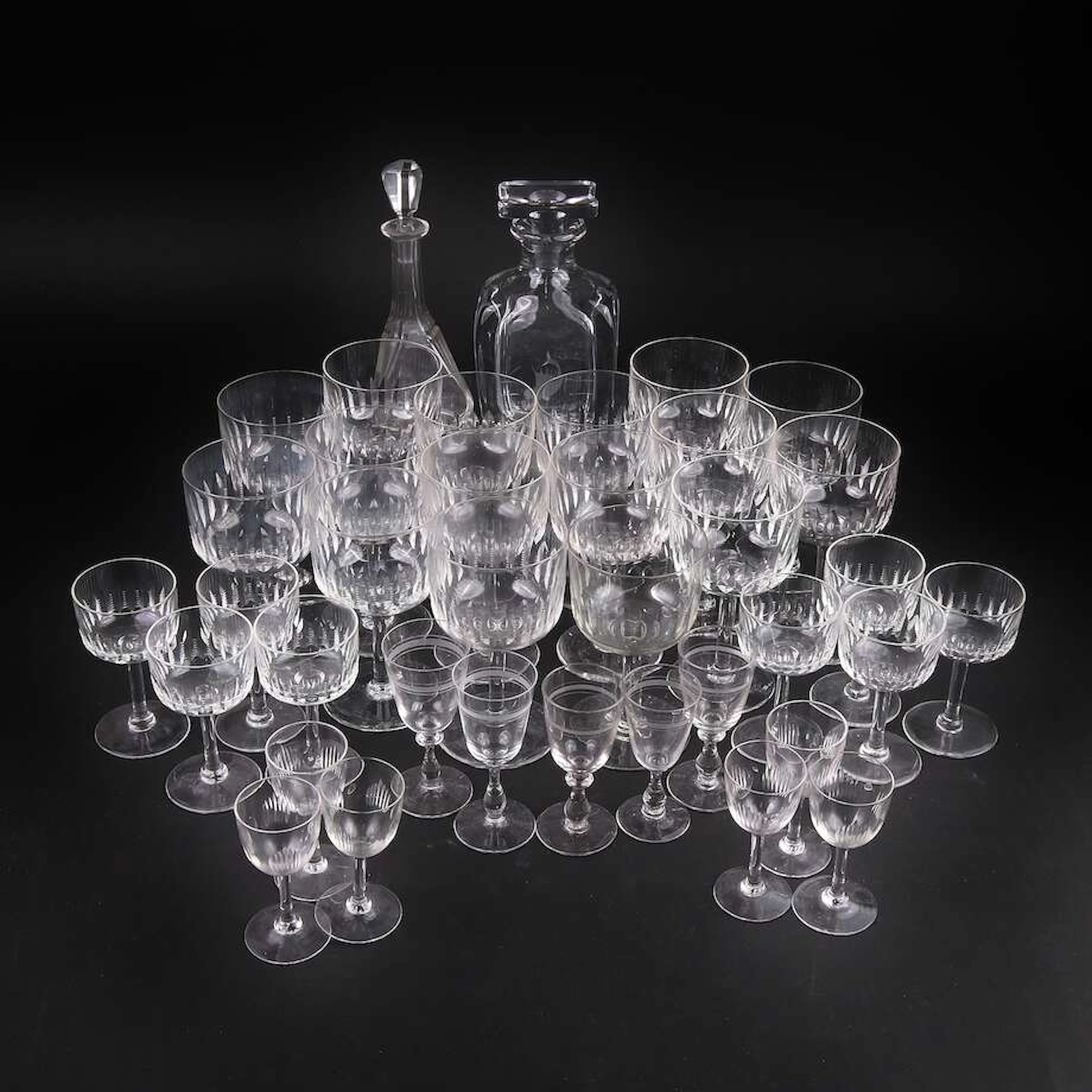 Glasservisdelar