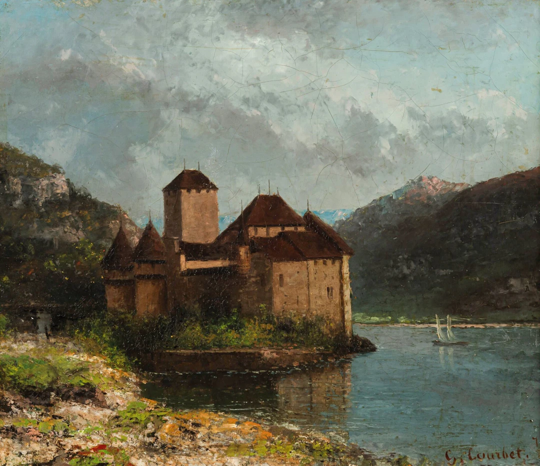 Vue du château de Chillon Gustave Courbet et Atelier