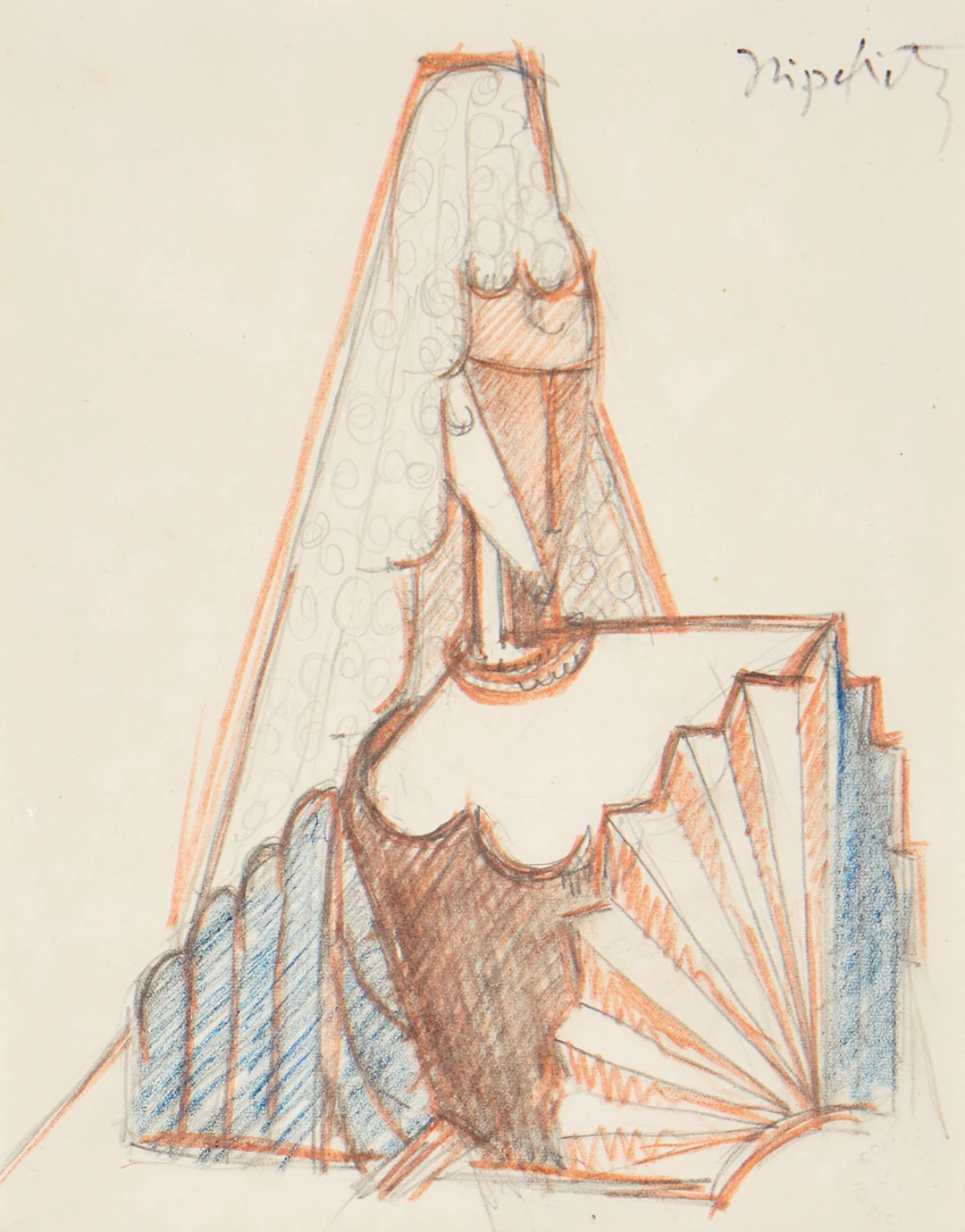 Espagnole à l'éventail Jacques Lipchitz