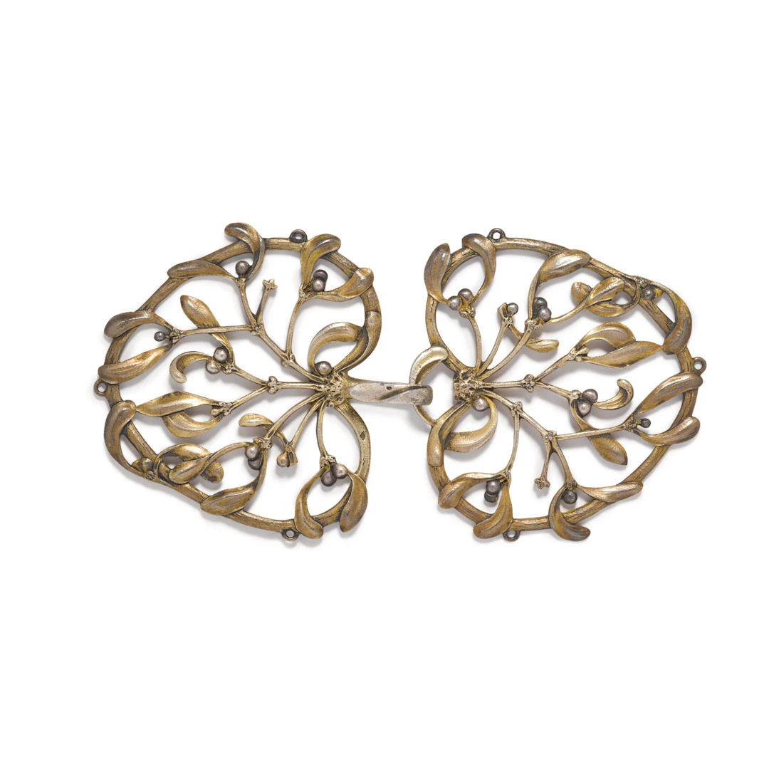 A French parcel-gilt silver buckle, Henri Vever, Paris, circa 1900