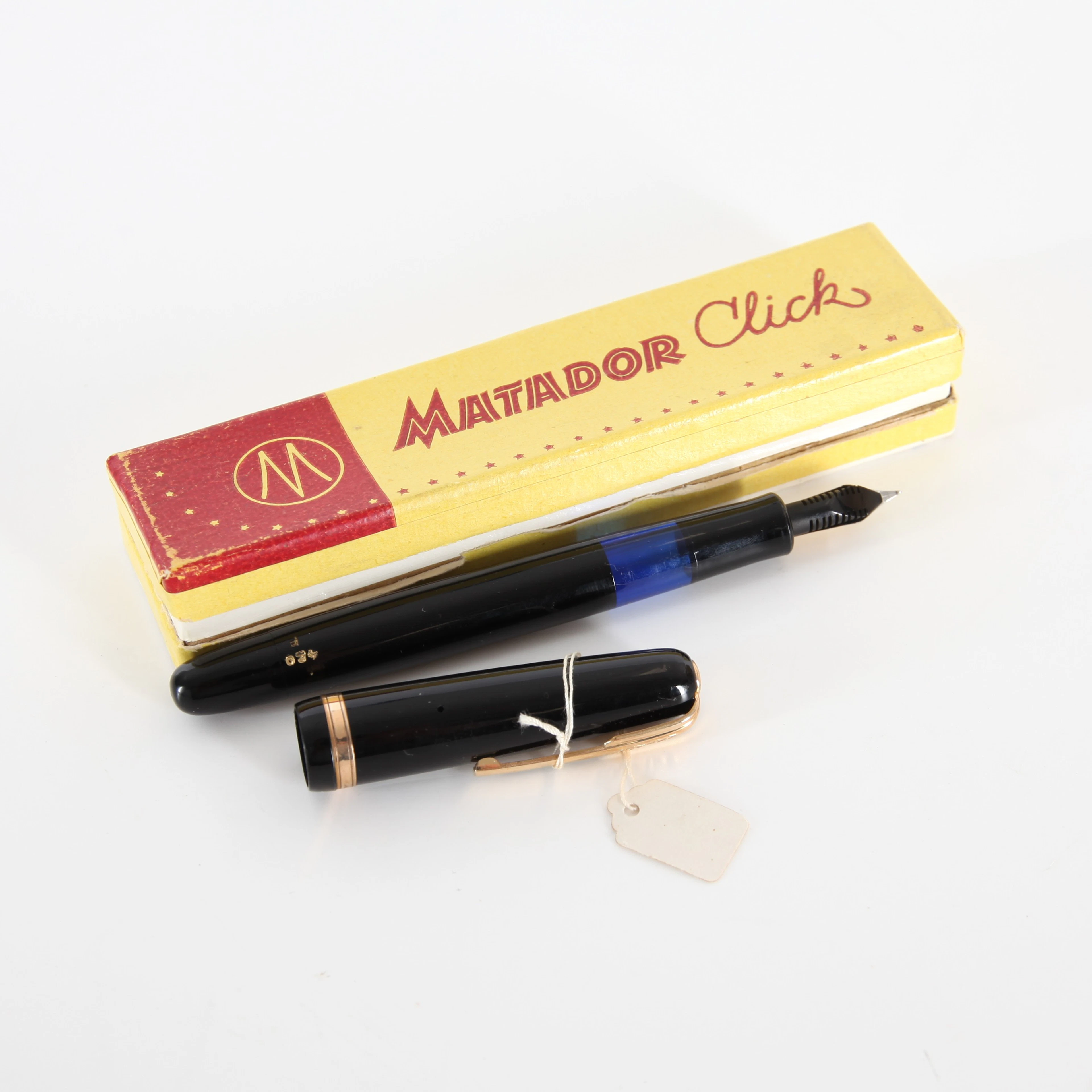 MATADOR CLICK 420, Kolvpenna, spets i 14K guld, i originalförpackning