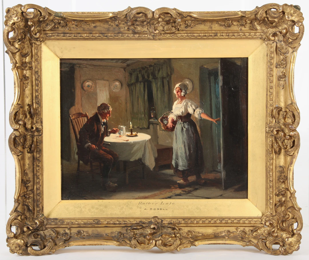 ALEXANDER ROSELL. 1859-1922. Olja på duk, England, signerad.