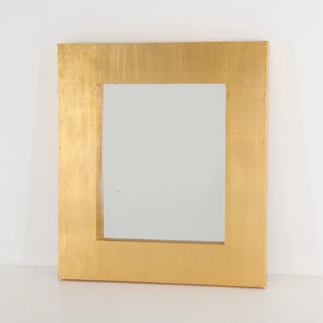 SPEGEL, 88 x 78 cm, förgylld.