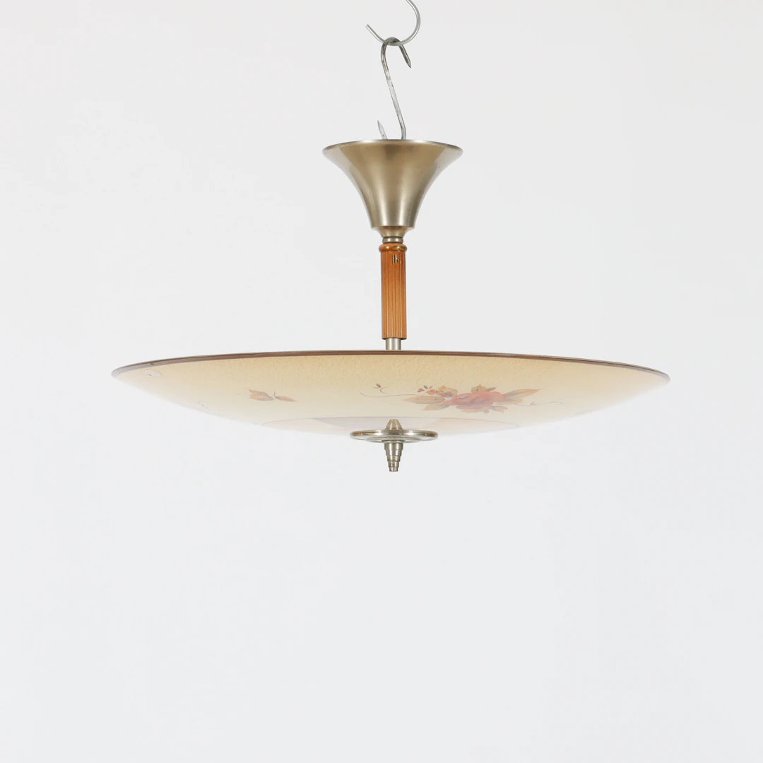 TAKPENDEL, glas, 1930/40-tal.