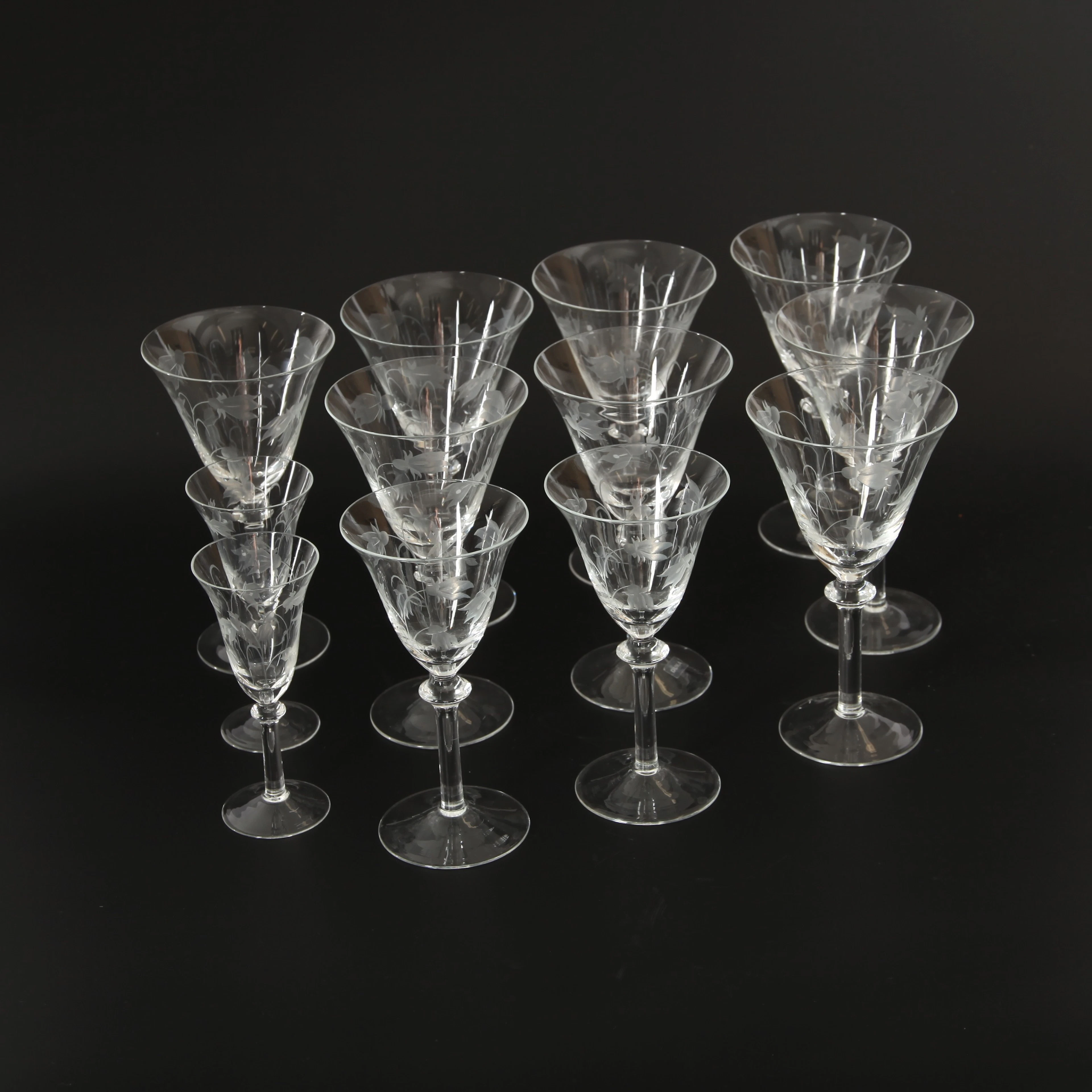 GLAS, 12 st, "Blåklocka", 1900-talets senare del.
