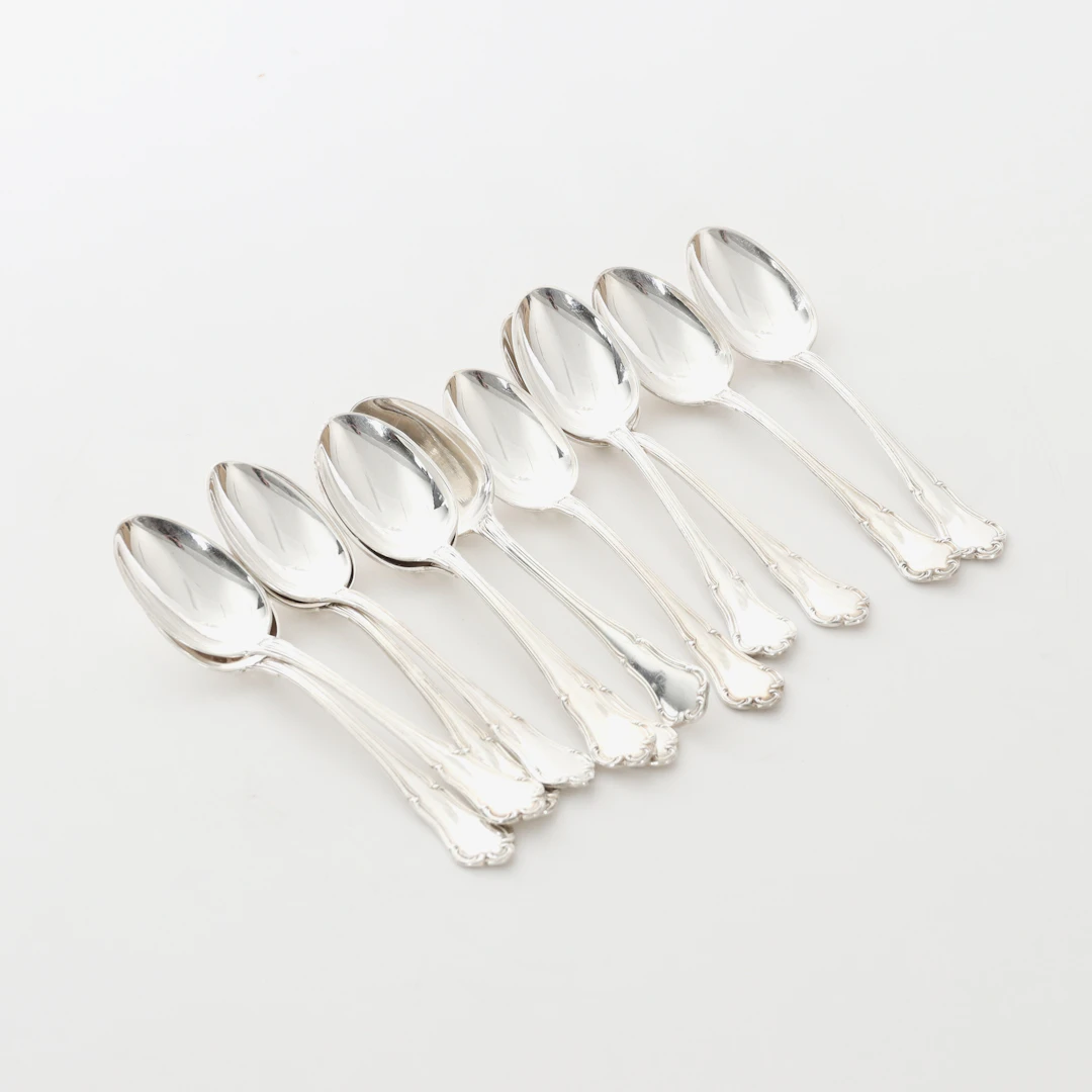 TESKEDAR, 12 st, silver, Carl Hoff Helsingborg, 1944.