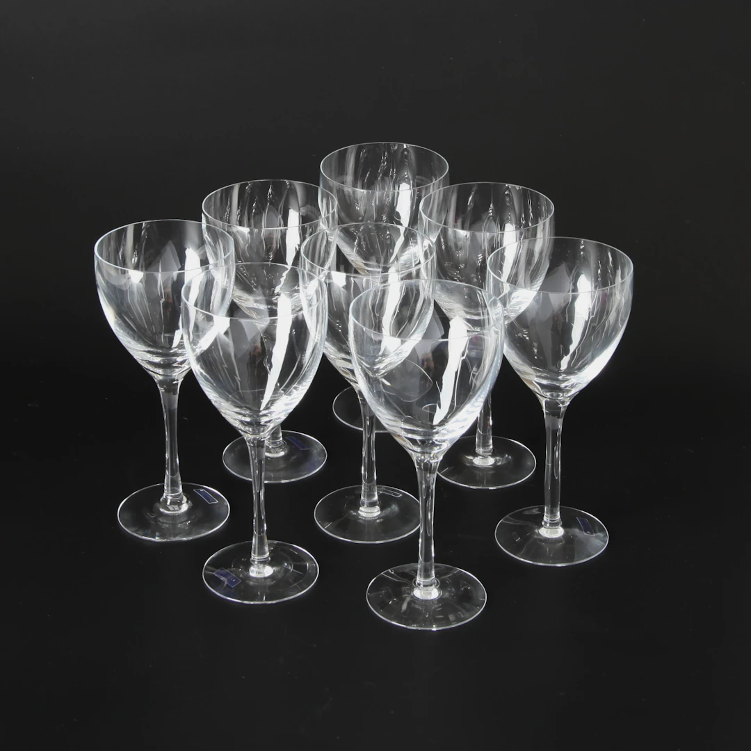 BERTIL VALLIEN. f 1938. Rödvinsglas "Chateau", 8 st, Kosta Boda.