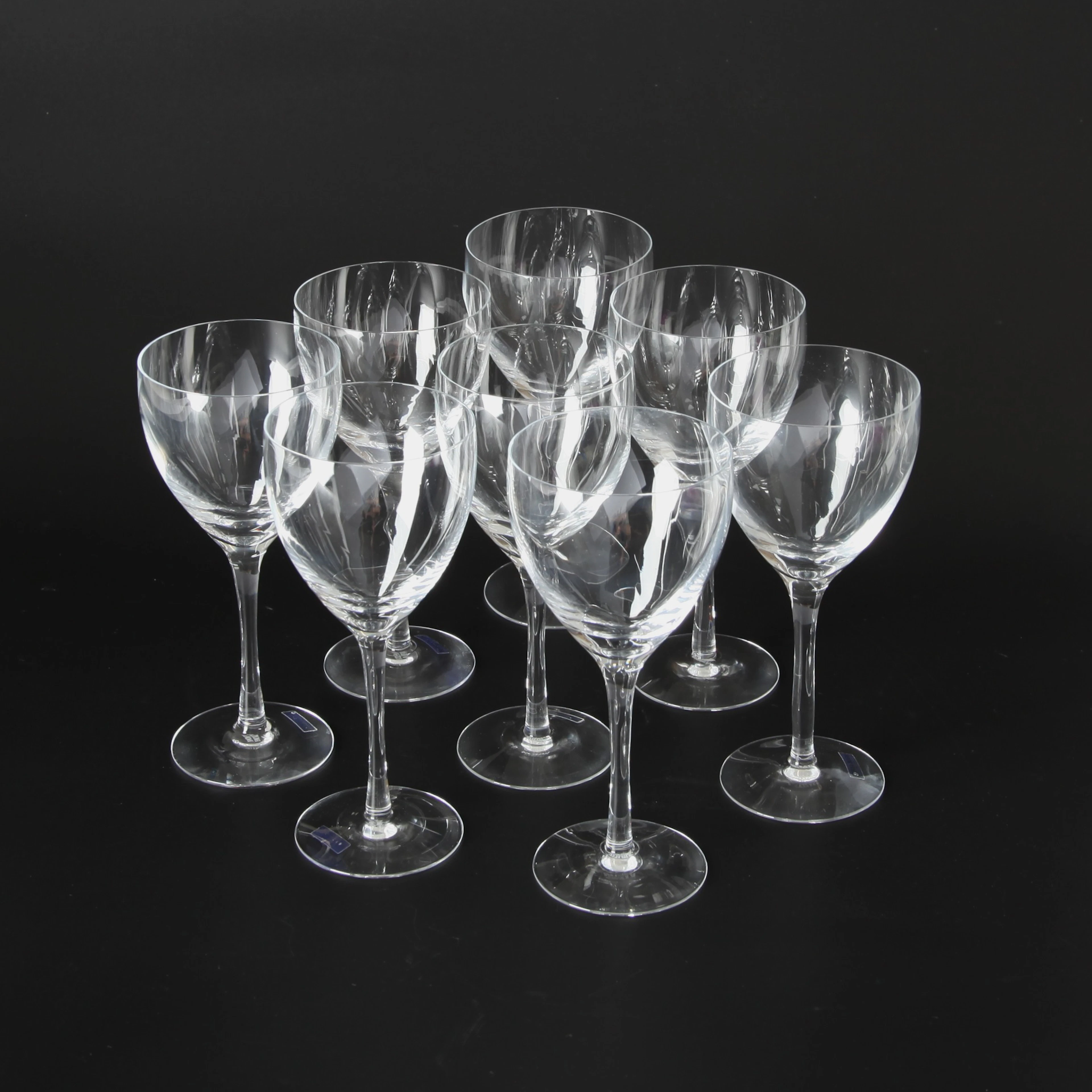 BERTIL VALLIEN. f 1938. Rödvinsglas "Chateau", 8 st, Kosta Boda.