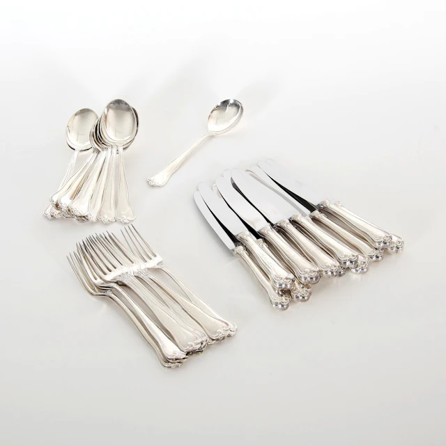 BESTICKSERVIS, 37 delar, "Symfoni", silver, MEMA, 1960/70-tal.