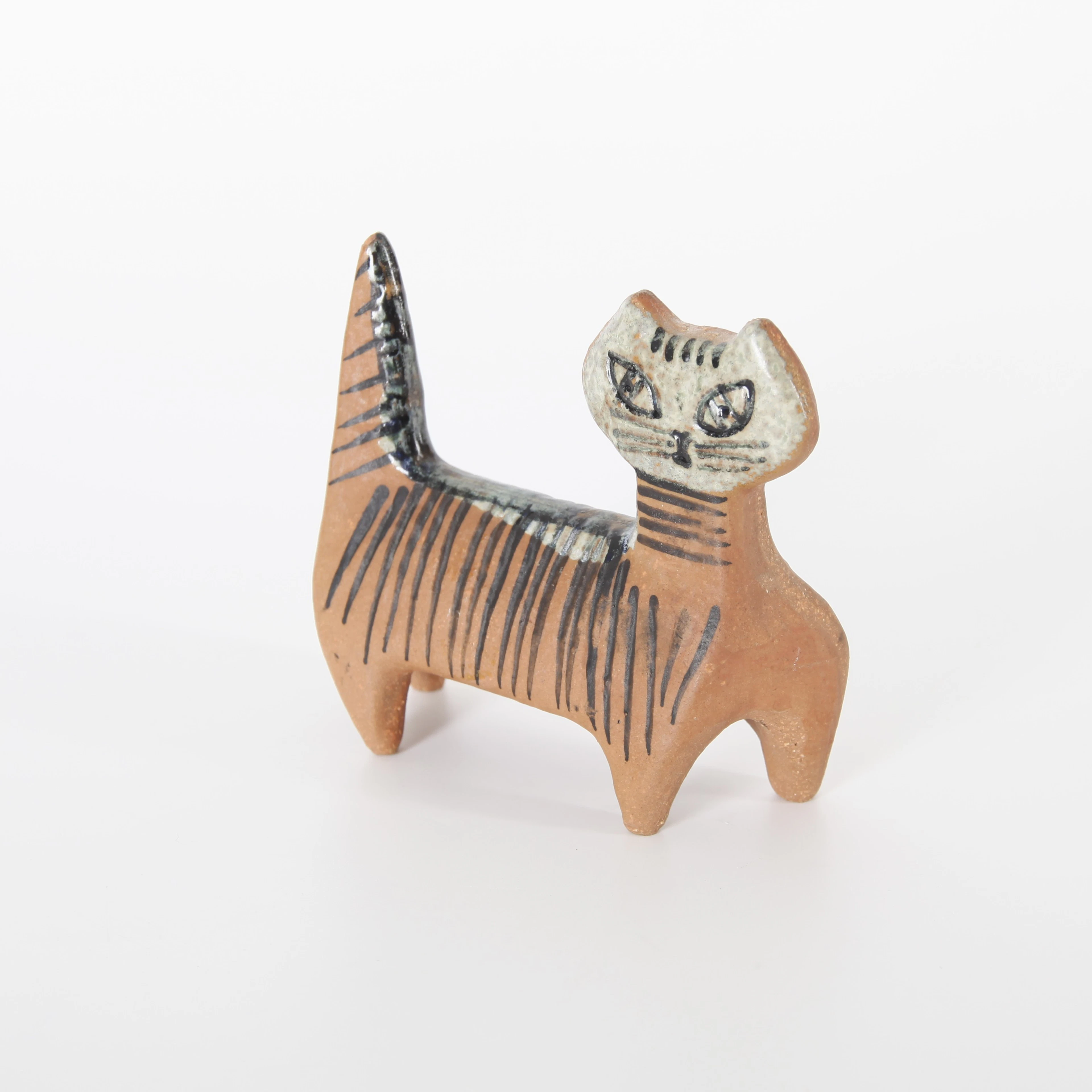 LISA LARSON. 1931-2024. Figurin "Stående katt" Ur serien Lilla Zoo