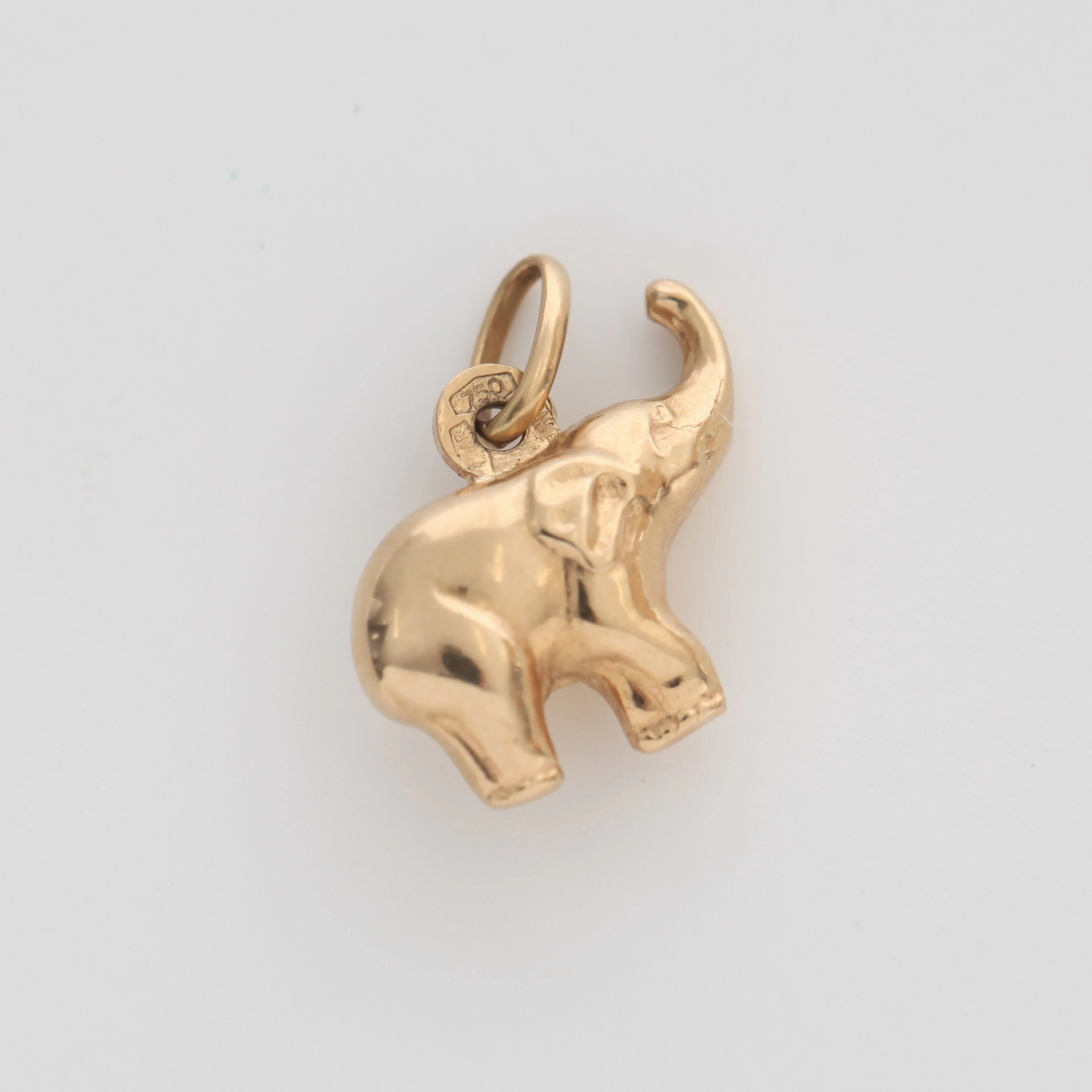 HÄNGE, Elefant, 18K guld, UnoAErre, Italien.