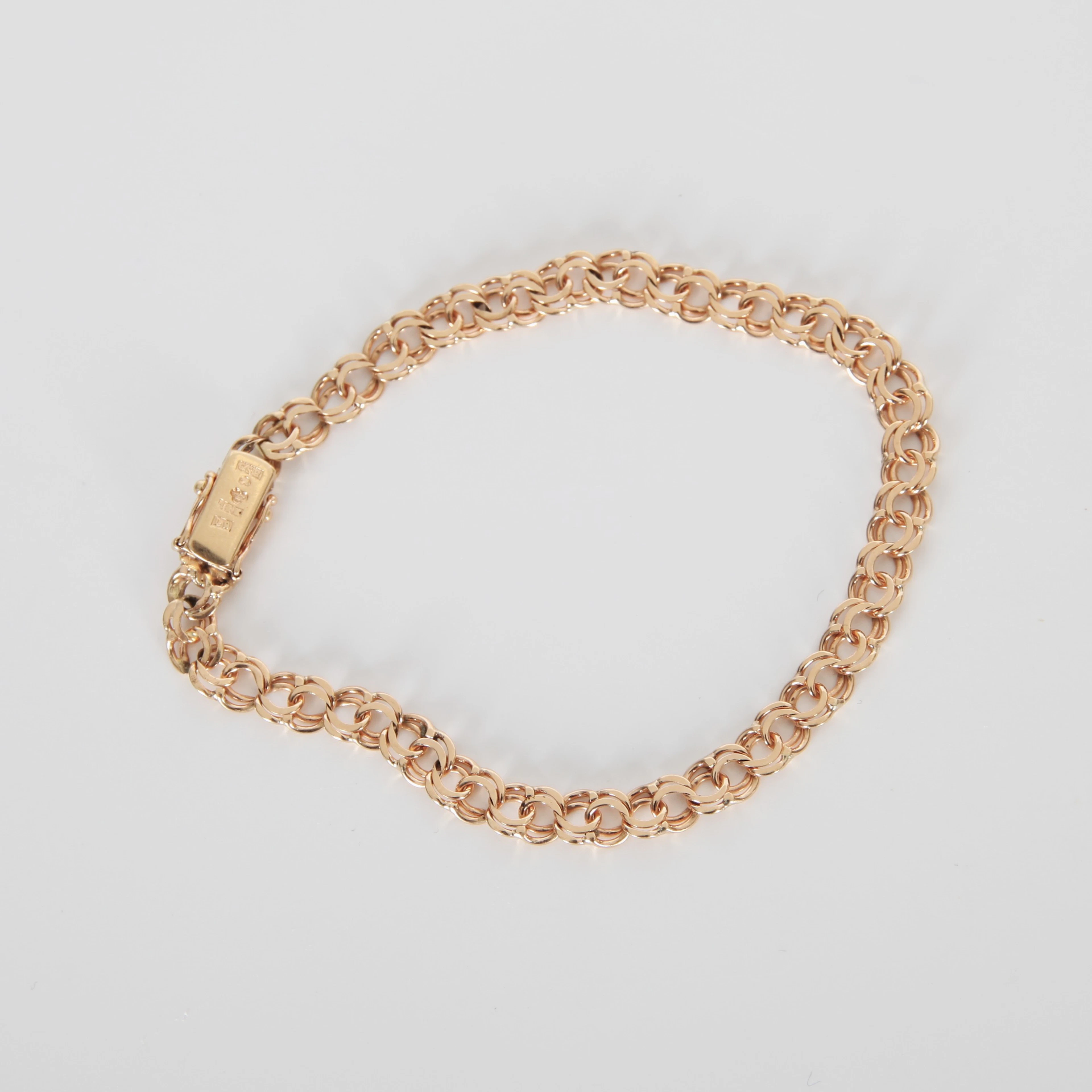 ARMBAND, Bismarcklänk, 18K guld, 1961.