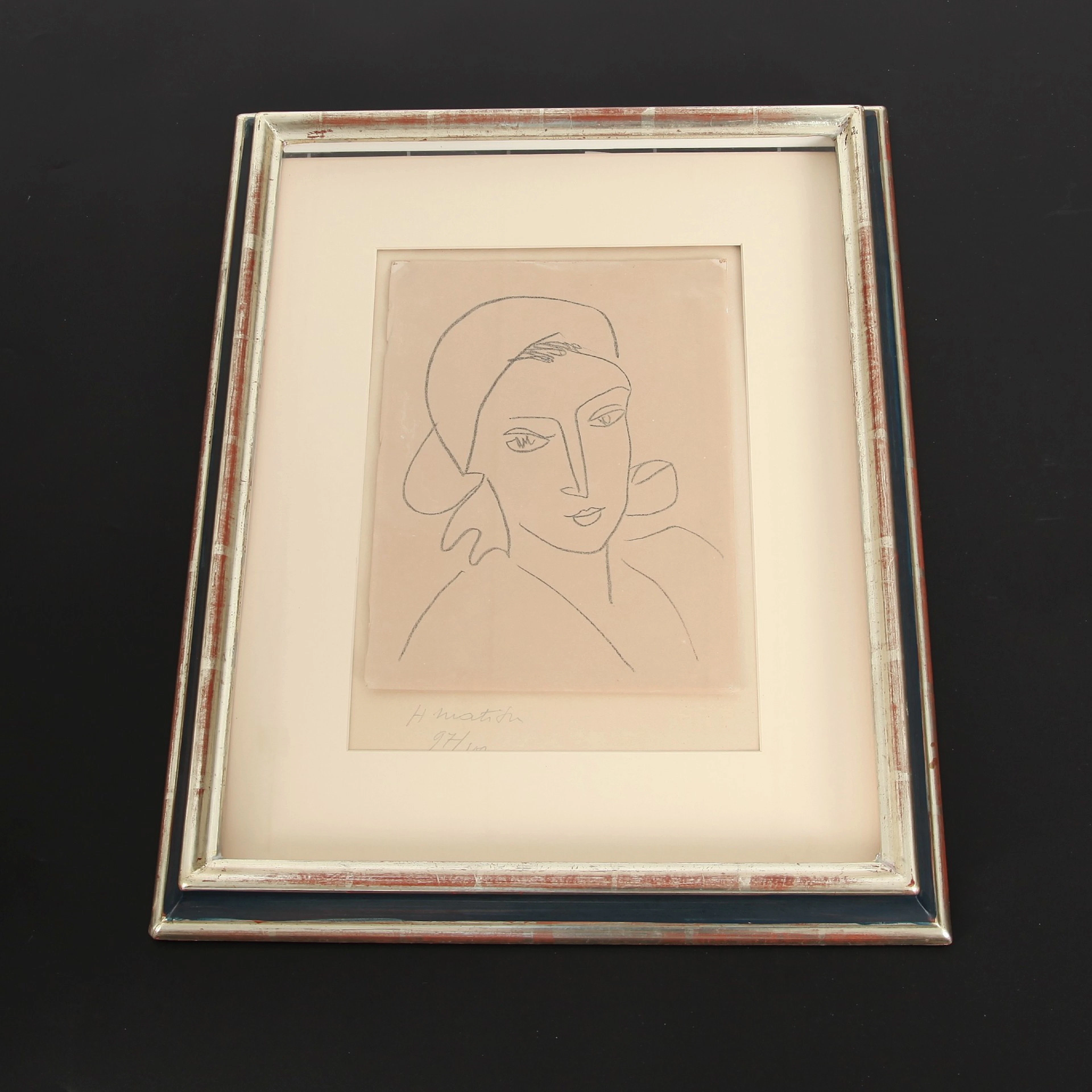 HENRI MATISSE. 1869-1954. Litografi, "Catherinette", 1946, signerad, 94/100.