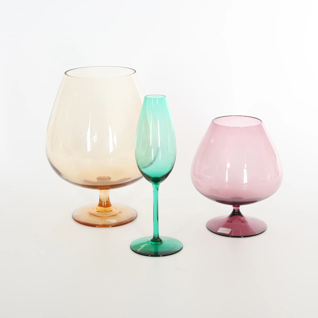 KONSTGLAS, 3 delar, bl. a Gunnar Ander, Sverige 1900-tal.