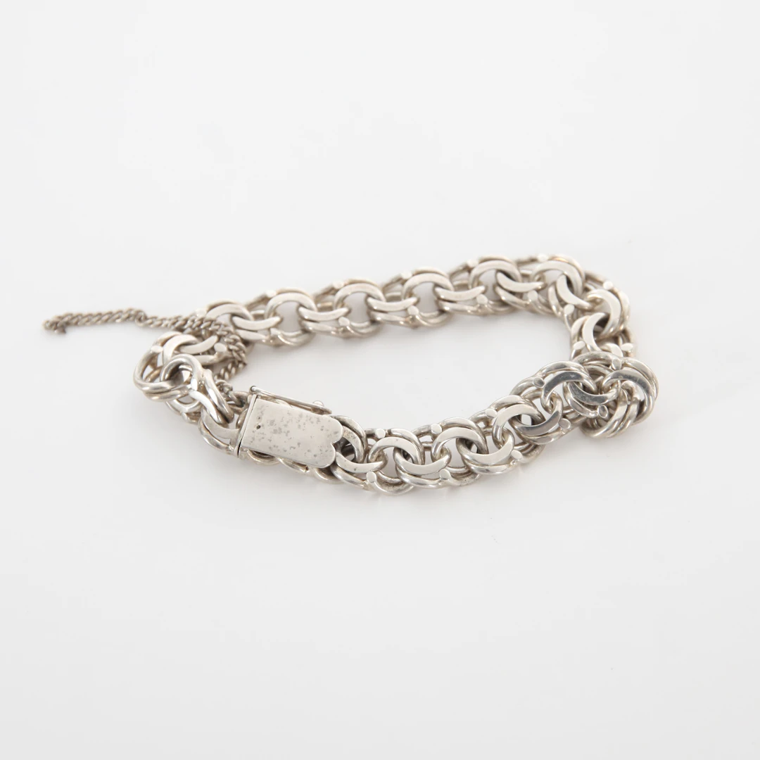 ARMBAND, Bismarcklänk, silver, 1900-talets andra hälft.