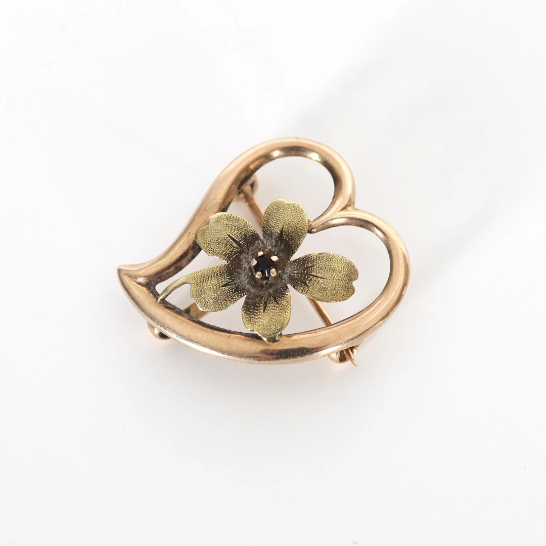 BROSCH, 14K guld.