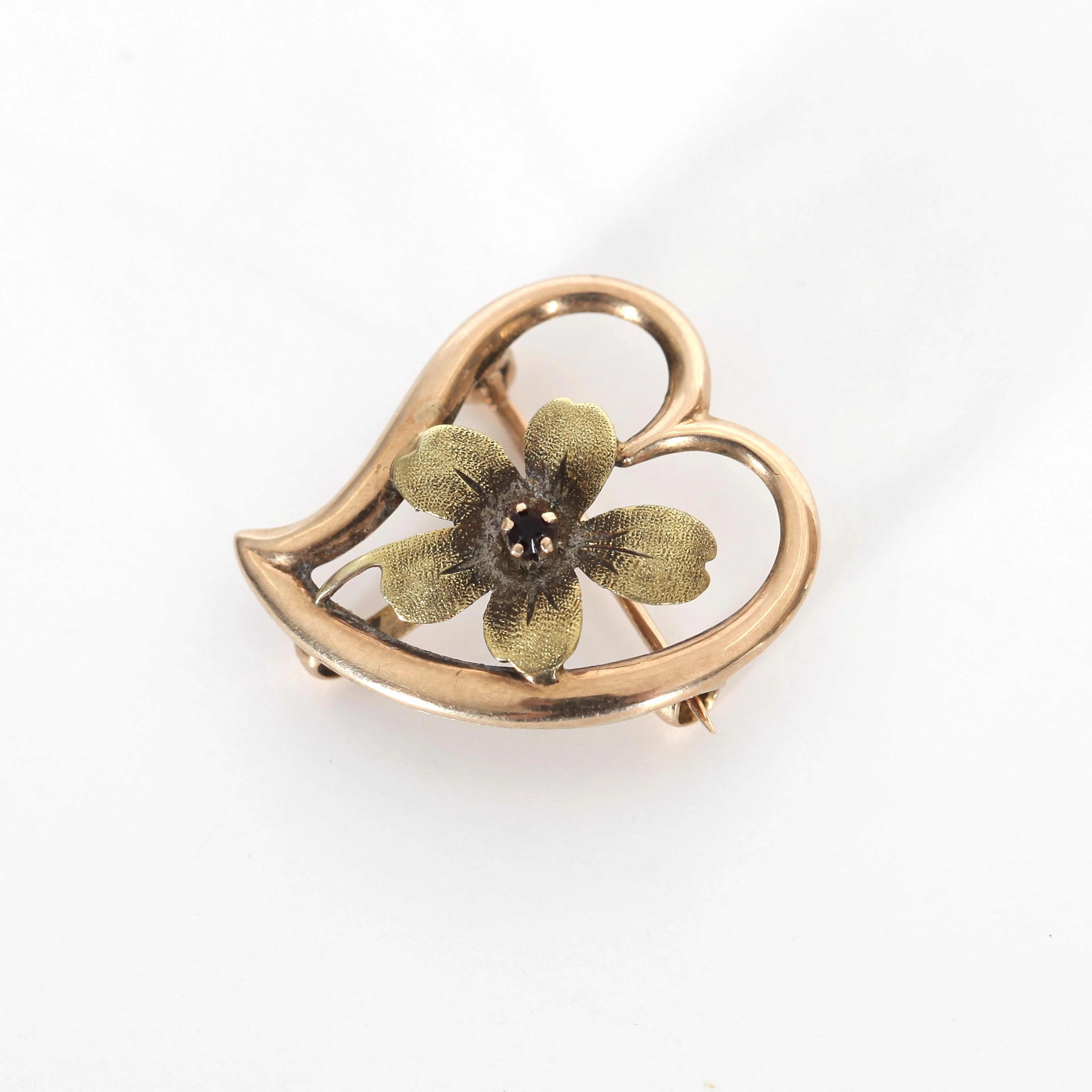 BROSCH, 14K guld.