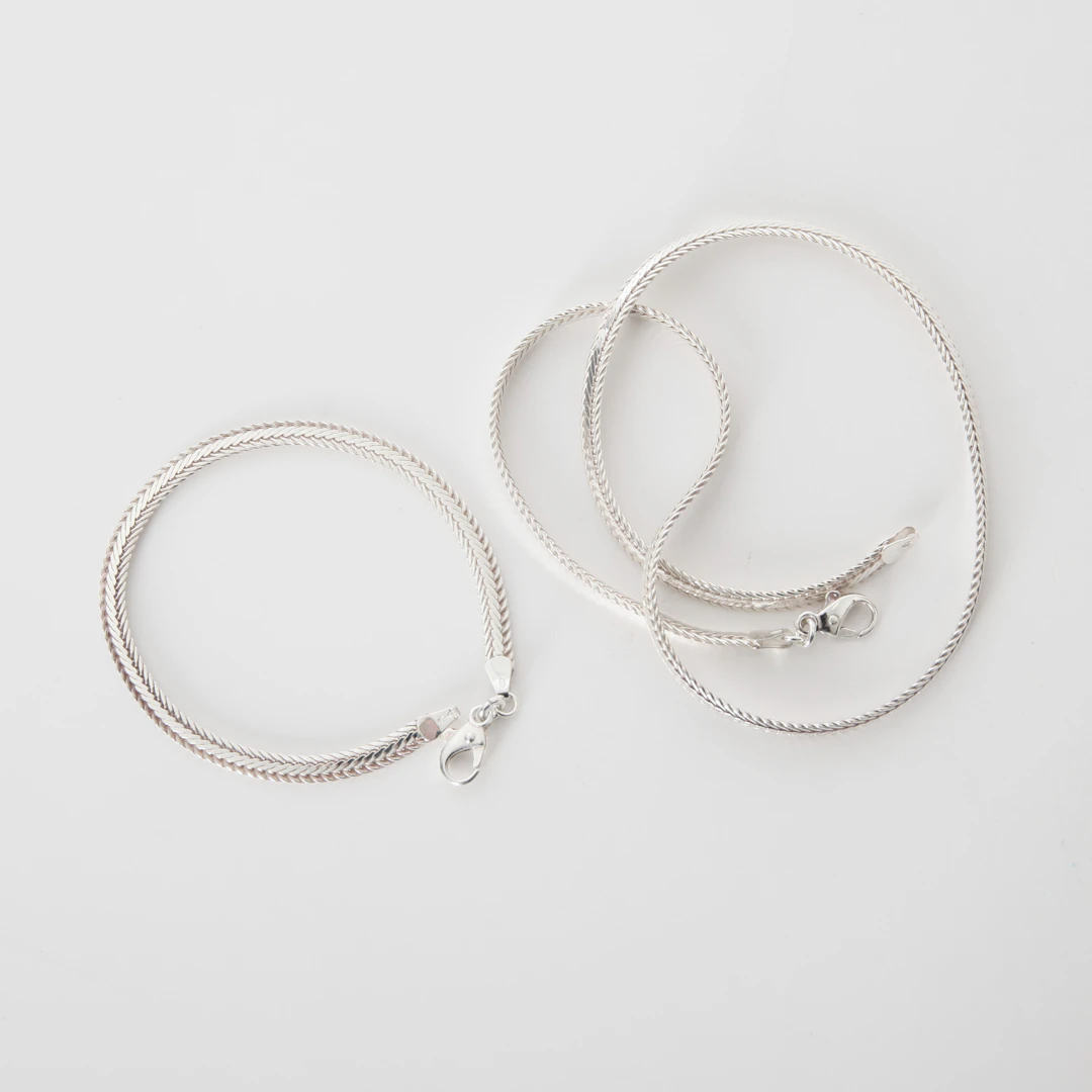 SMYCKESET, 2 delar, Sterlingsilver, Balestra, Italien.