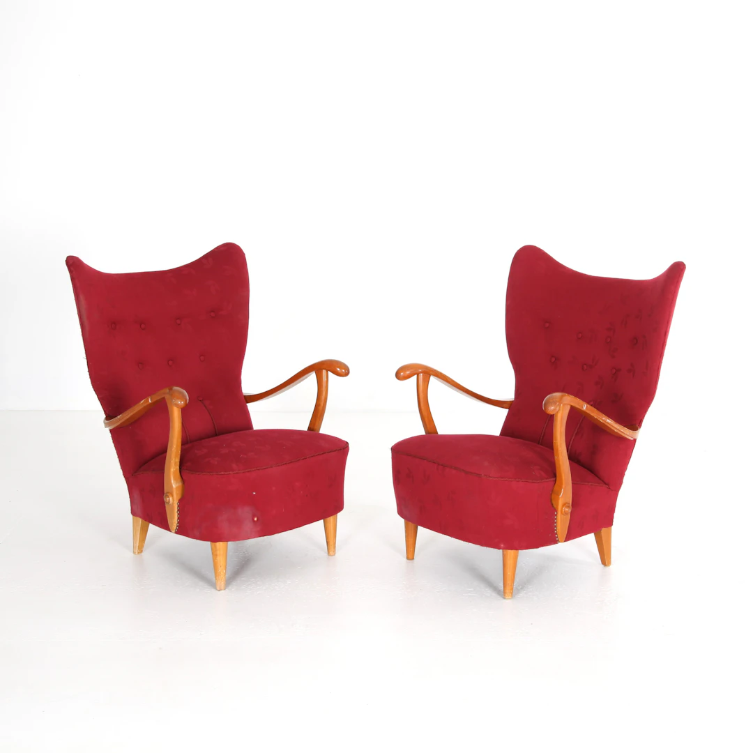 FÅTÖLJER, 1 par, Swedish Modern, 1940/50-tal.