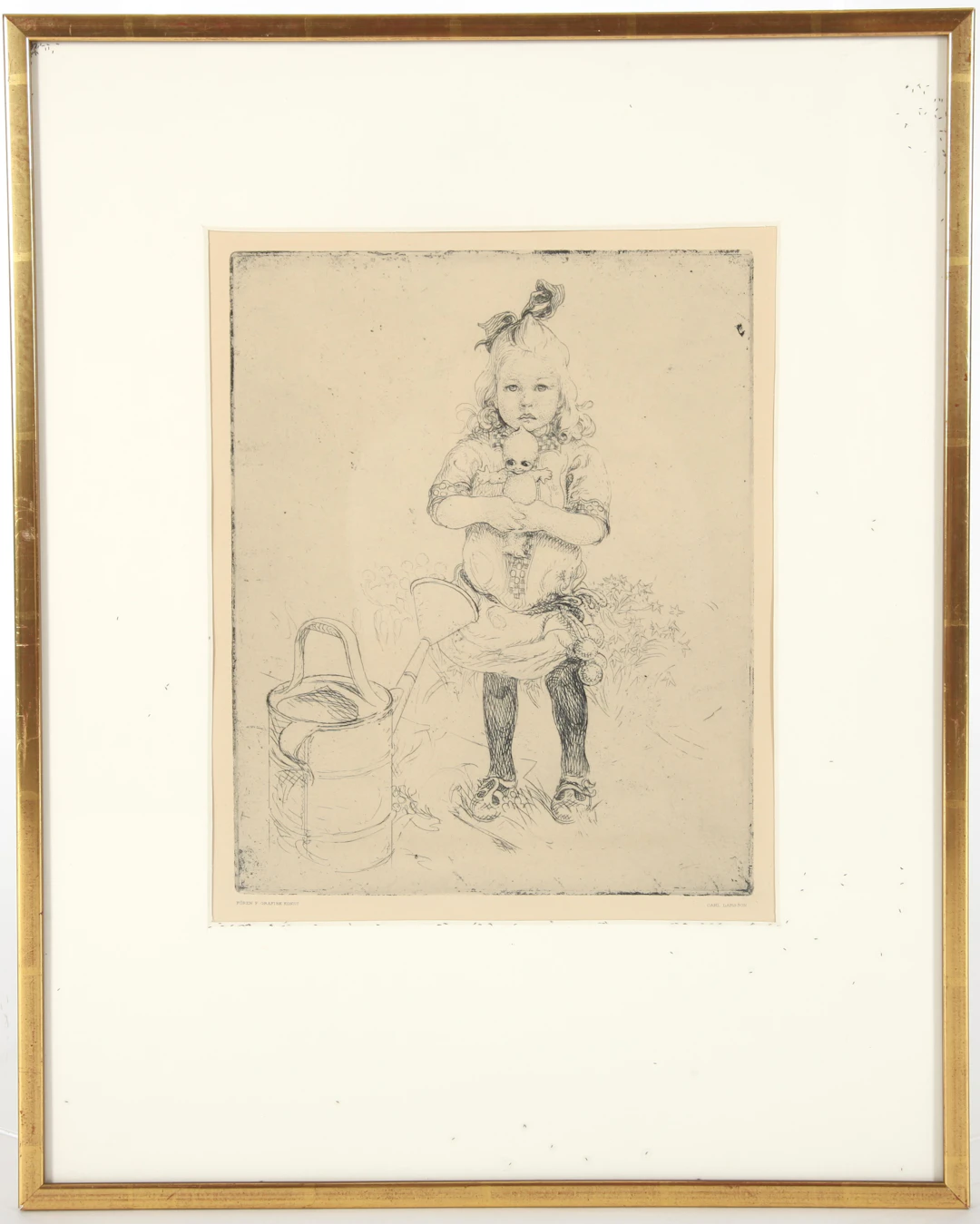 CARL LARSSON. 1853-1919. Etsning, tryck efter, 1900-talets första del.