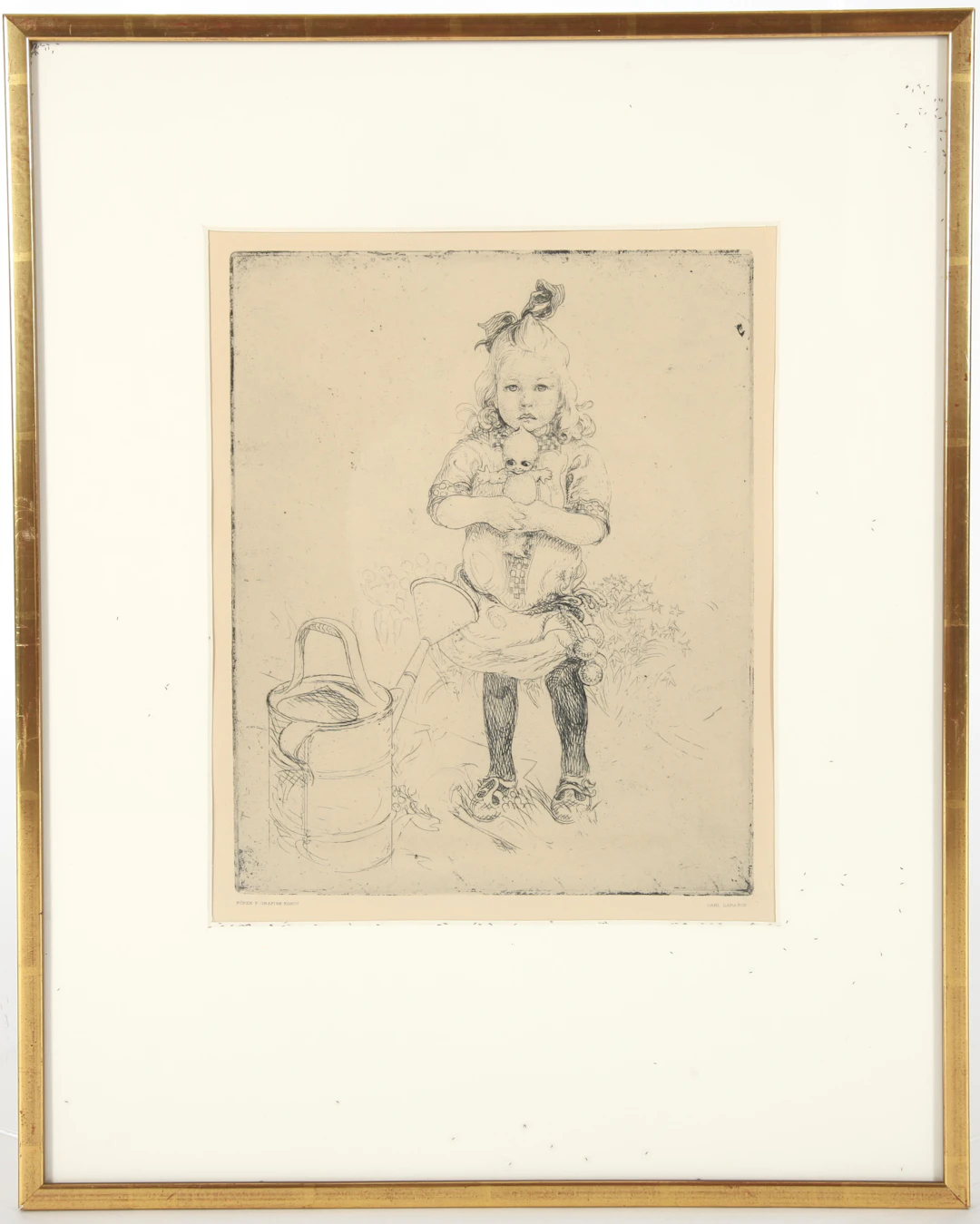 CARL LARSSON. 1853-1919. Etsning, tryck efter, 1900-talets första del.