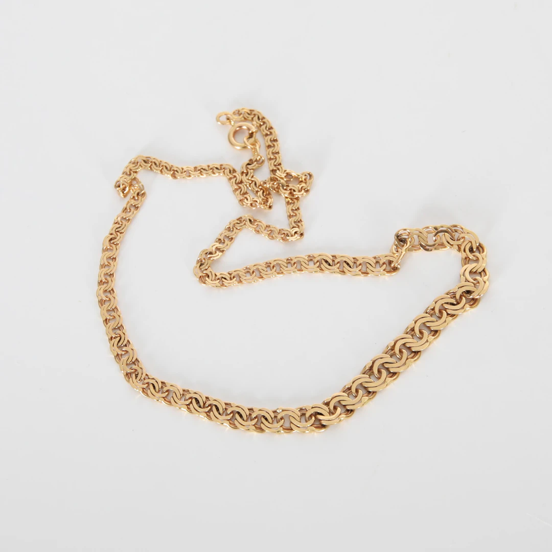 DOSERAD BISMARCKLÄNK, 18K guld, 1900-talets senare del.