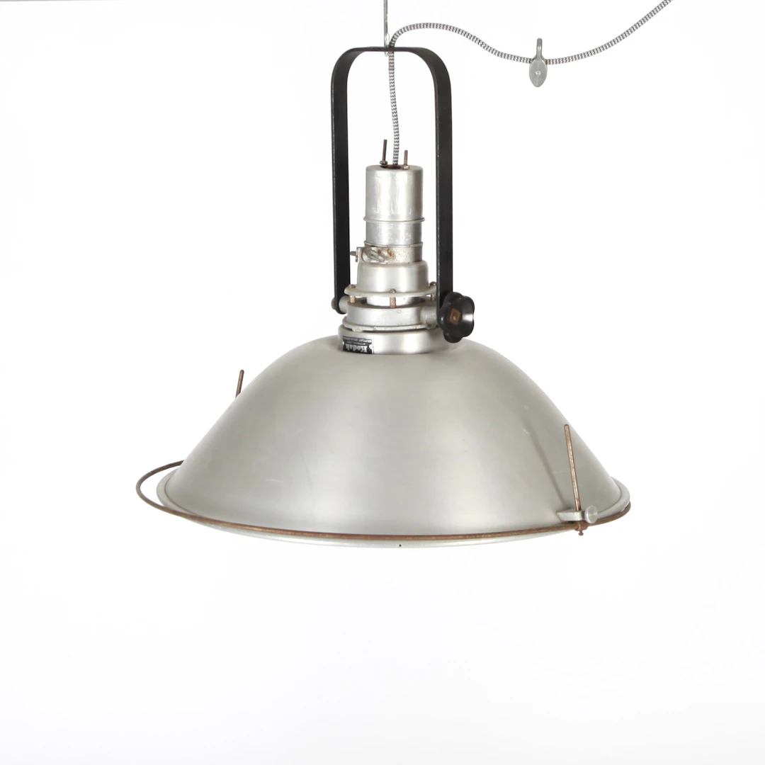KODAK, ombyggd fotobelysning till taklampa, diameter 60 cm, 1950-tal.