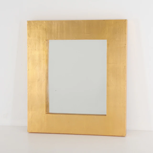 SPEGEL, 88 x 78 cm, förgylld.