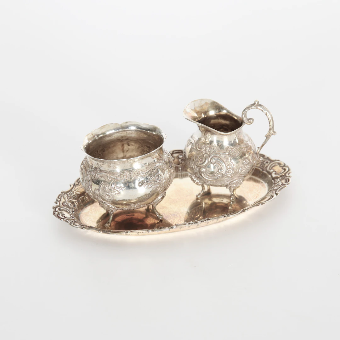 KAFFESET, 3 delar, silver, Tyskland, 1900-talets första del.