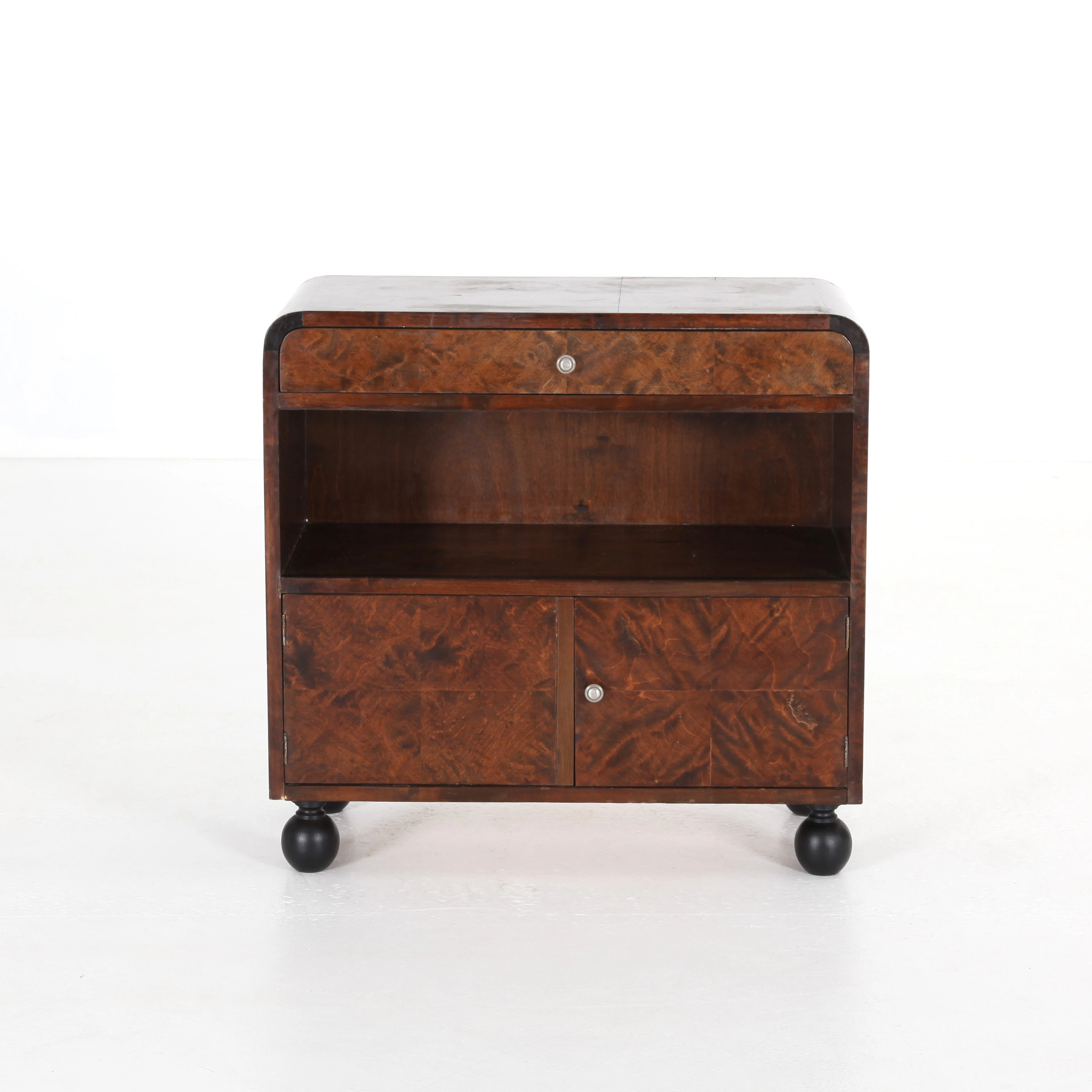 HYLLA MED SKÅP. Swedish Modern, 1930-tal.