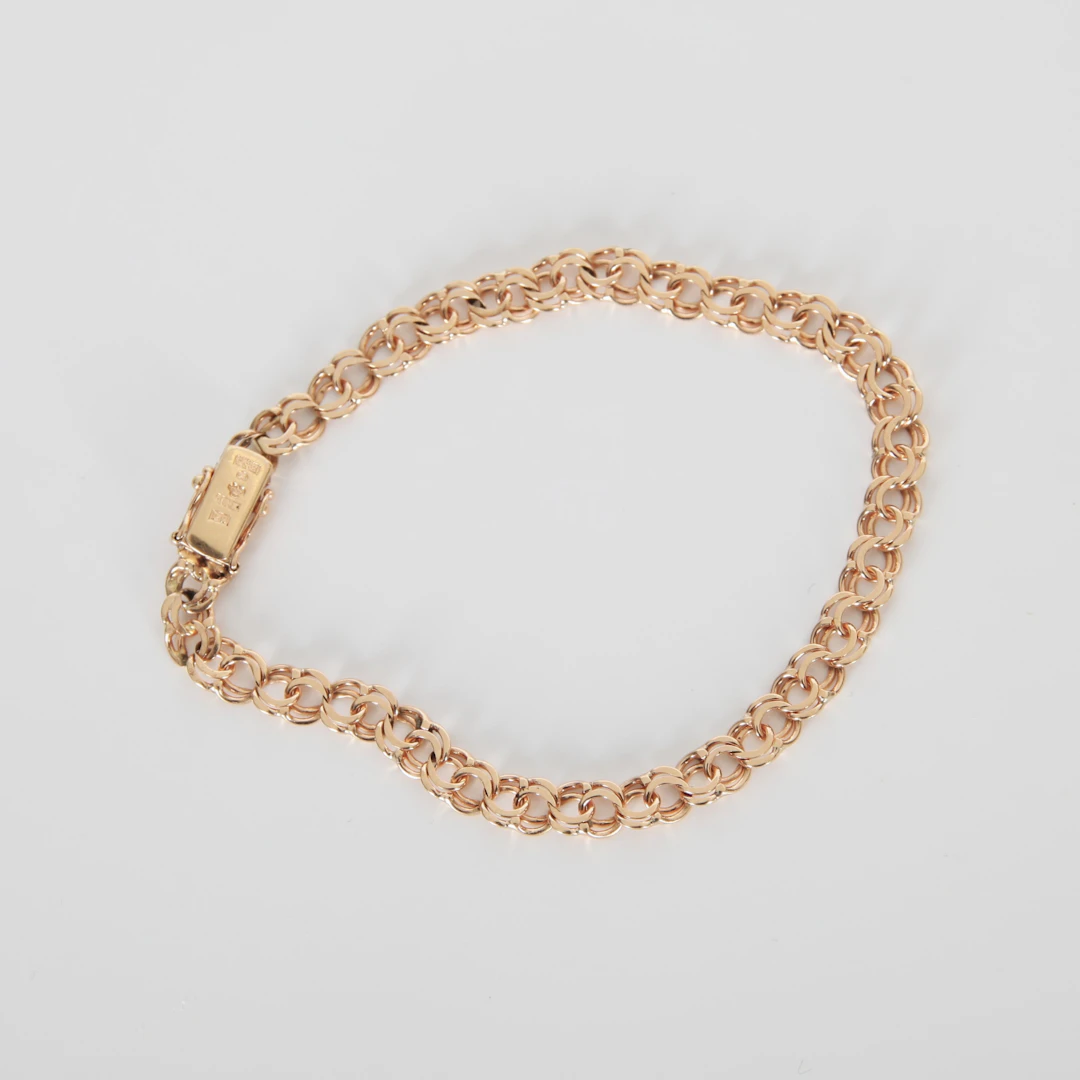 ARMBAND, Bismarcklänk, 18K guld, 1961.