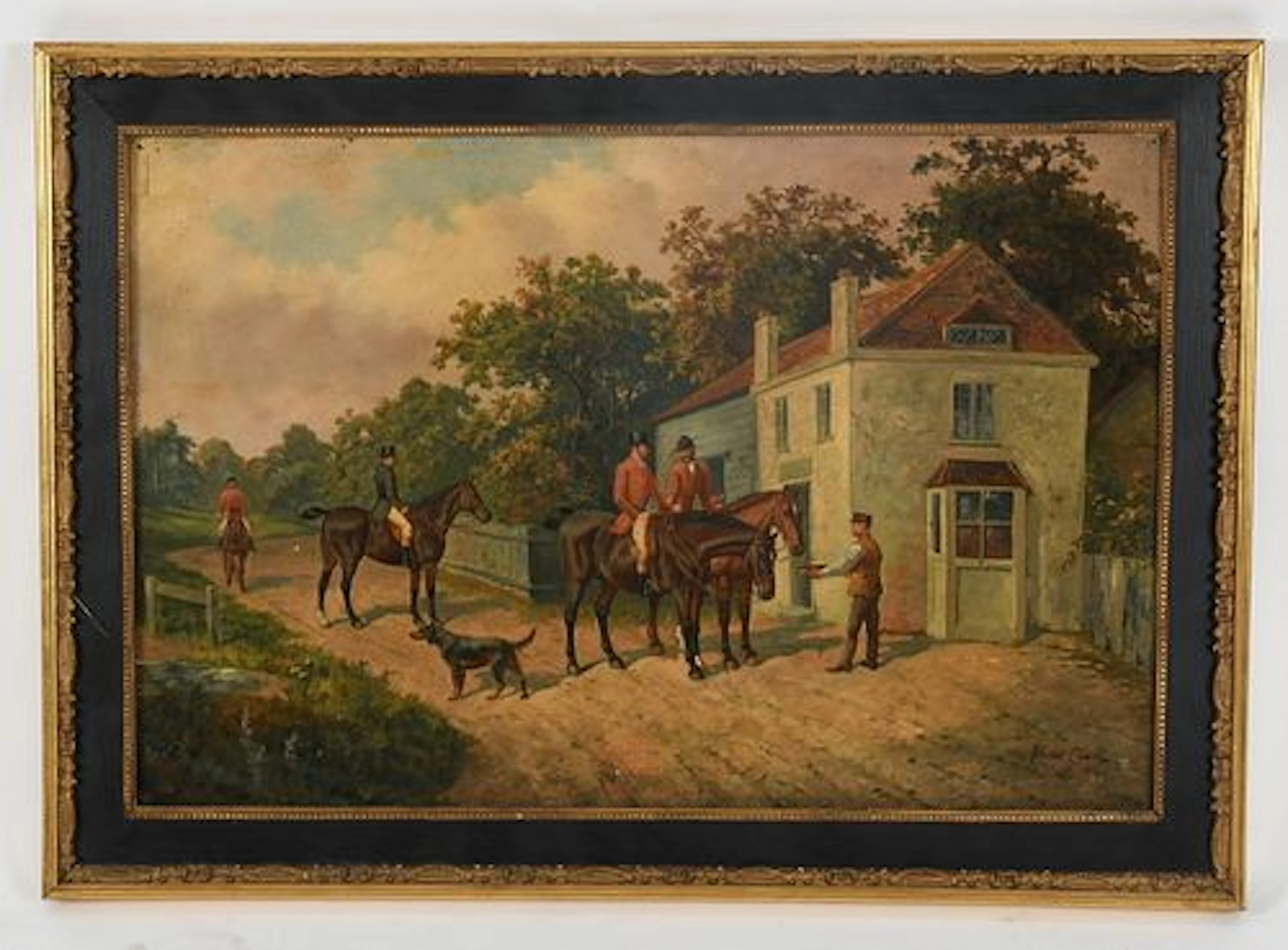Albert Clark (English, 1843-1928), Equestrian Roadside Scene