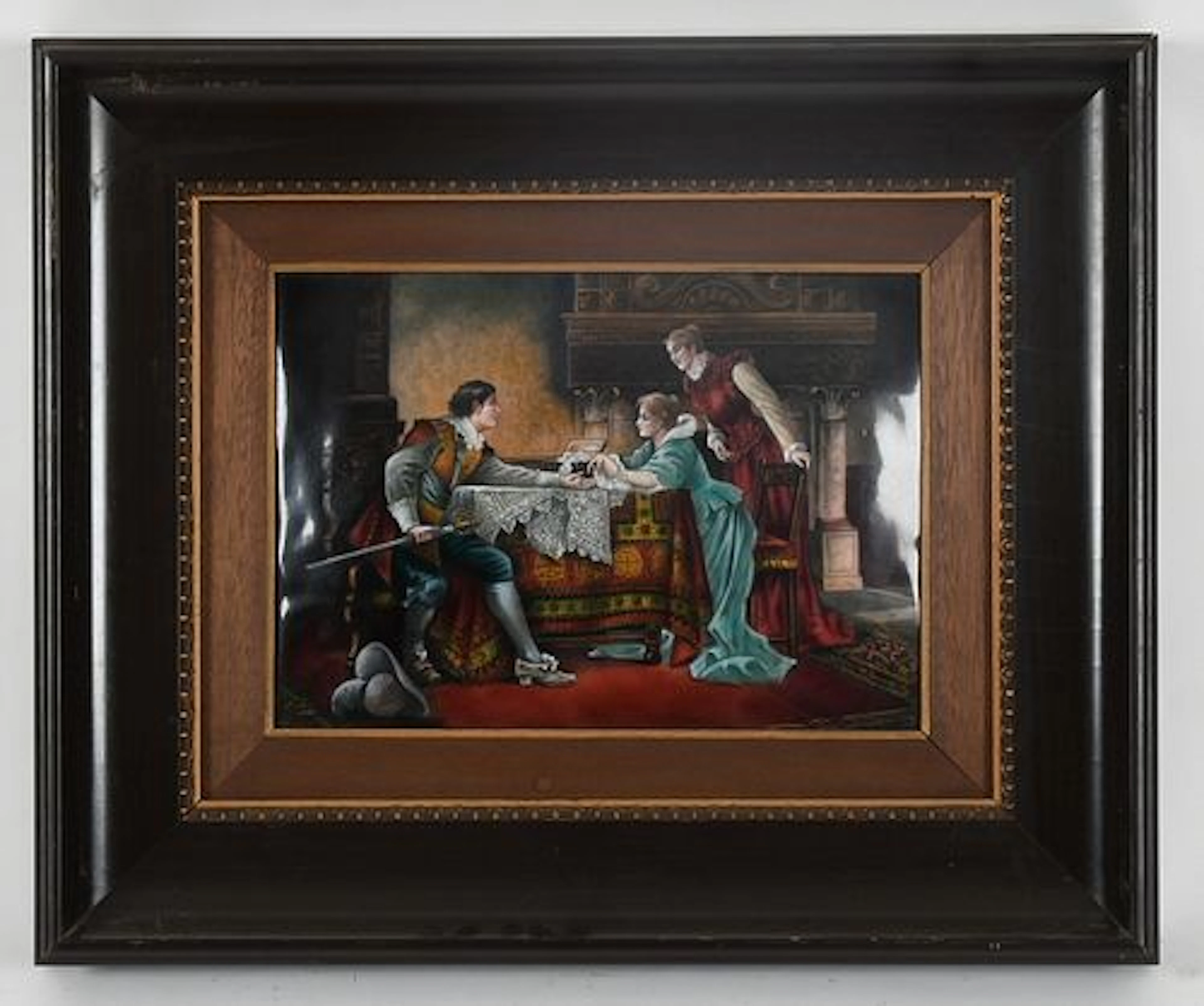 A Limoge Enamel on Copper Plaque by Camille Faure (French, 1874-1956)