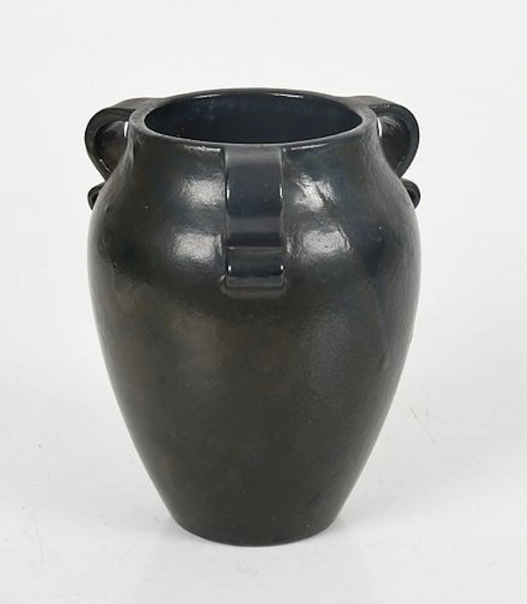 A Fulper Pottery Tri-Handled Vase