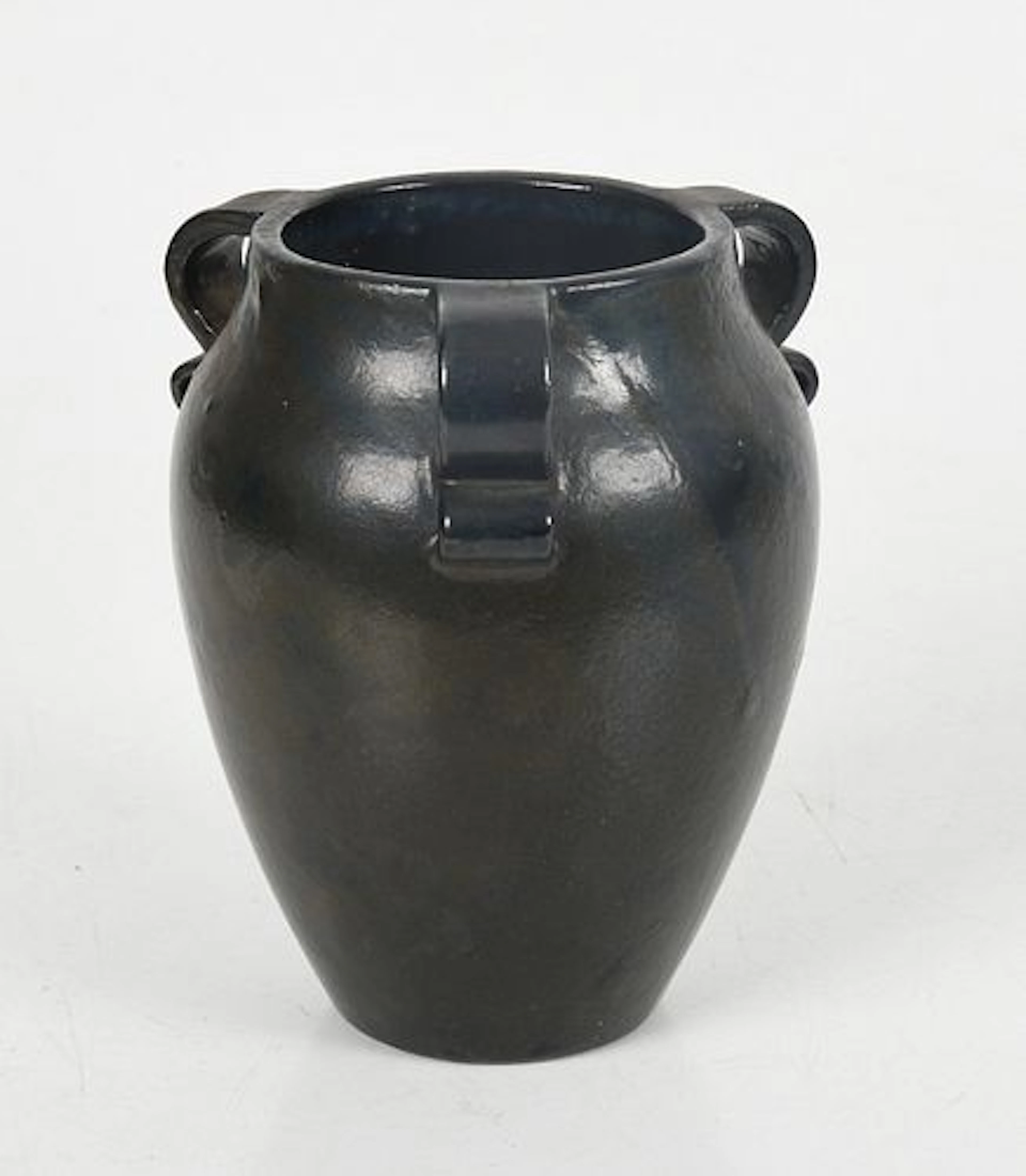A Fulper Pottery Tri-Handled Vase