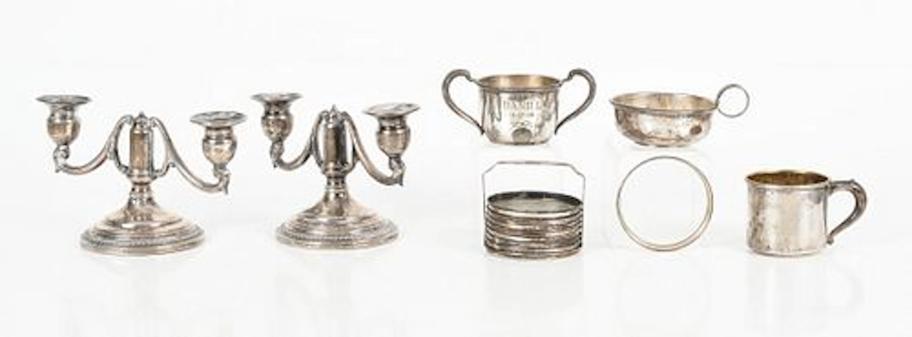 A Miscellaneous Group of American Sterling Silver Table Wares, Various