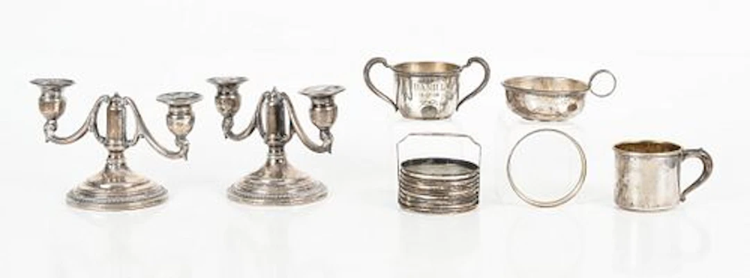 A Miscellaneous Group of American Sterling Silver Table Wares, Various