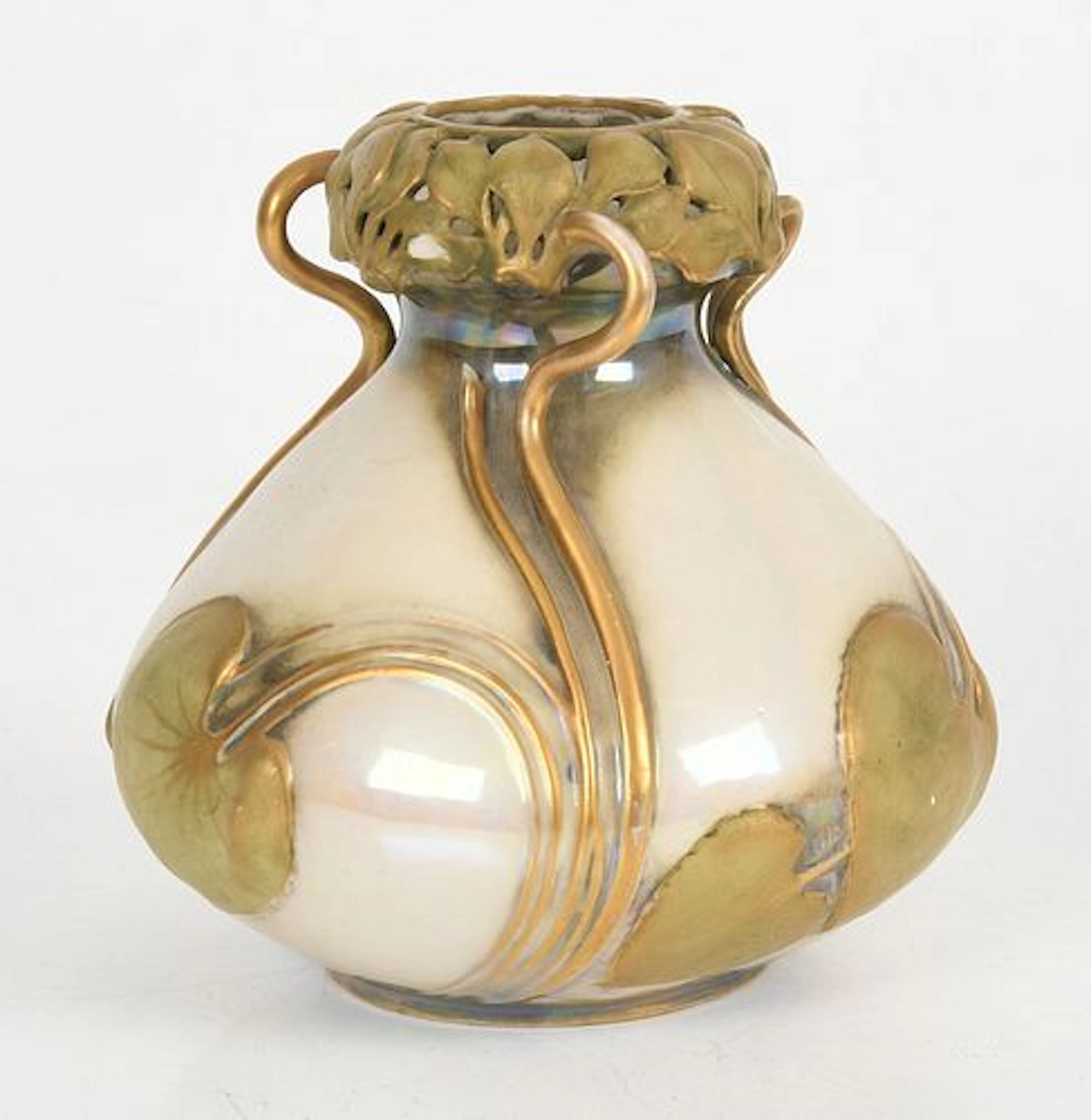 A Jugendstil Pottery Vase by RStK Amphora