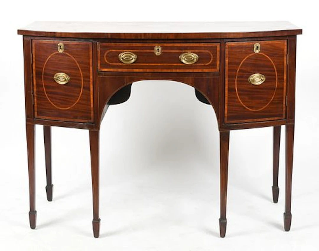 A George III Inlaid-Mahogany Sideboard, Early 19th Century