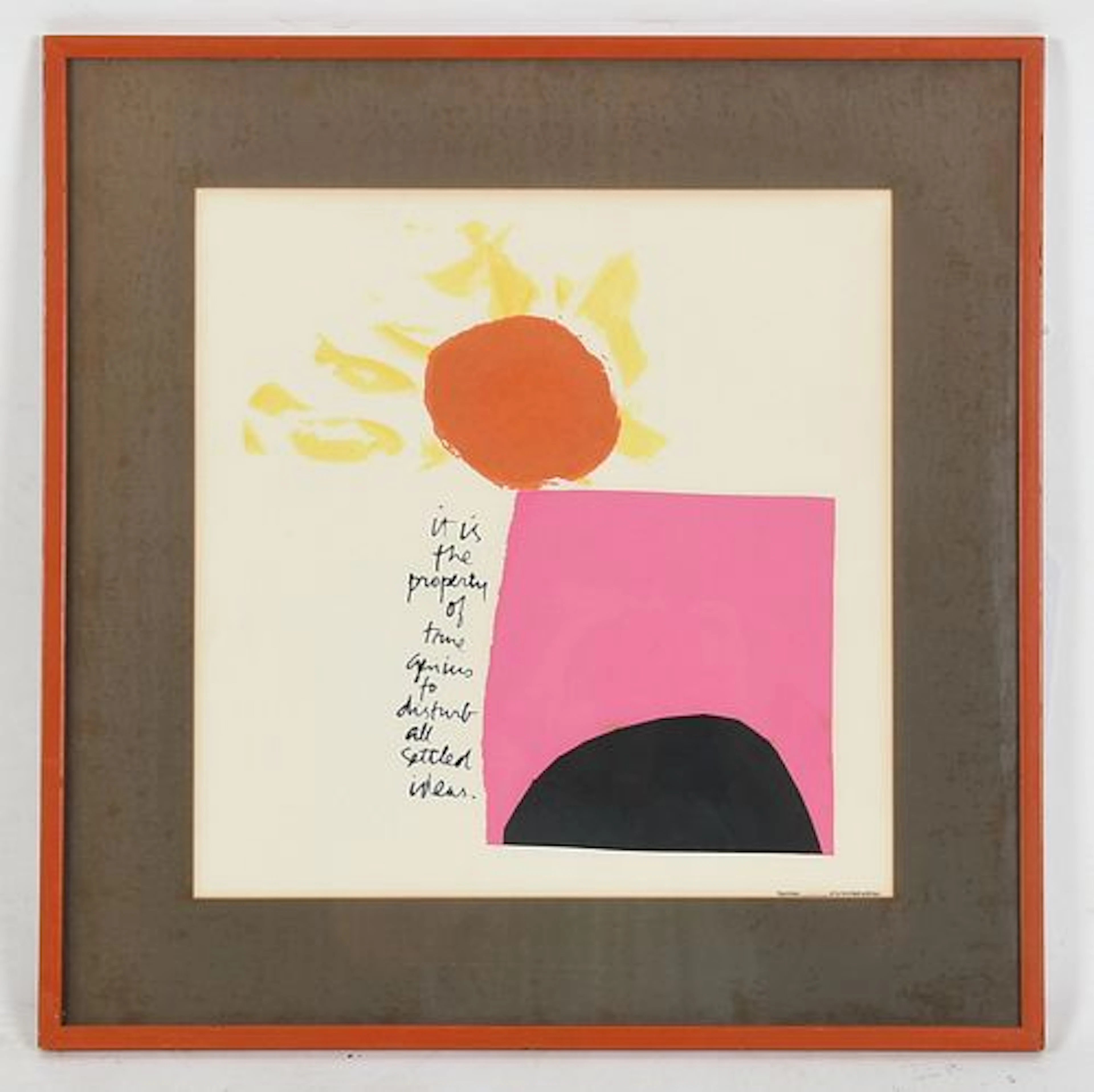 Sister Mary Corita Kent (American, 1918-1986), "It Is the Property
