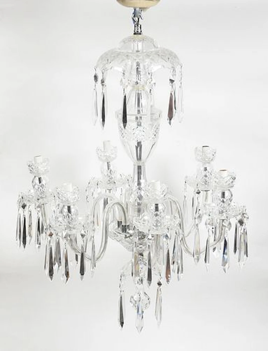 A Waterford Cut Crystal Chandelier