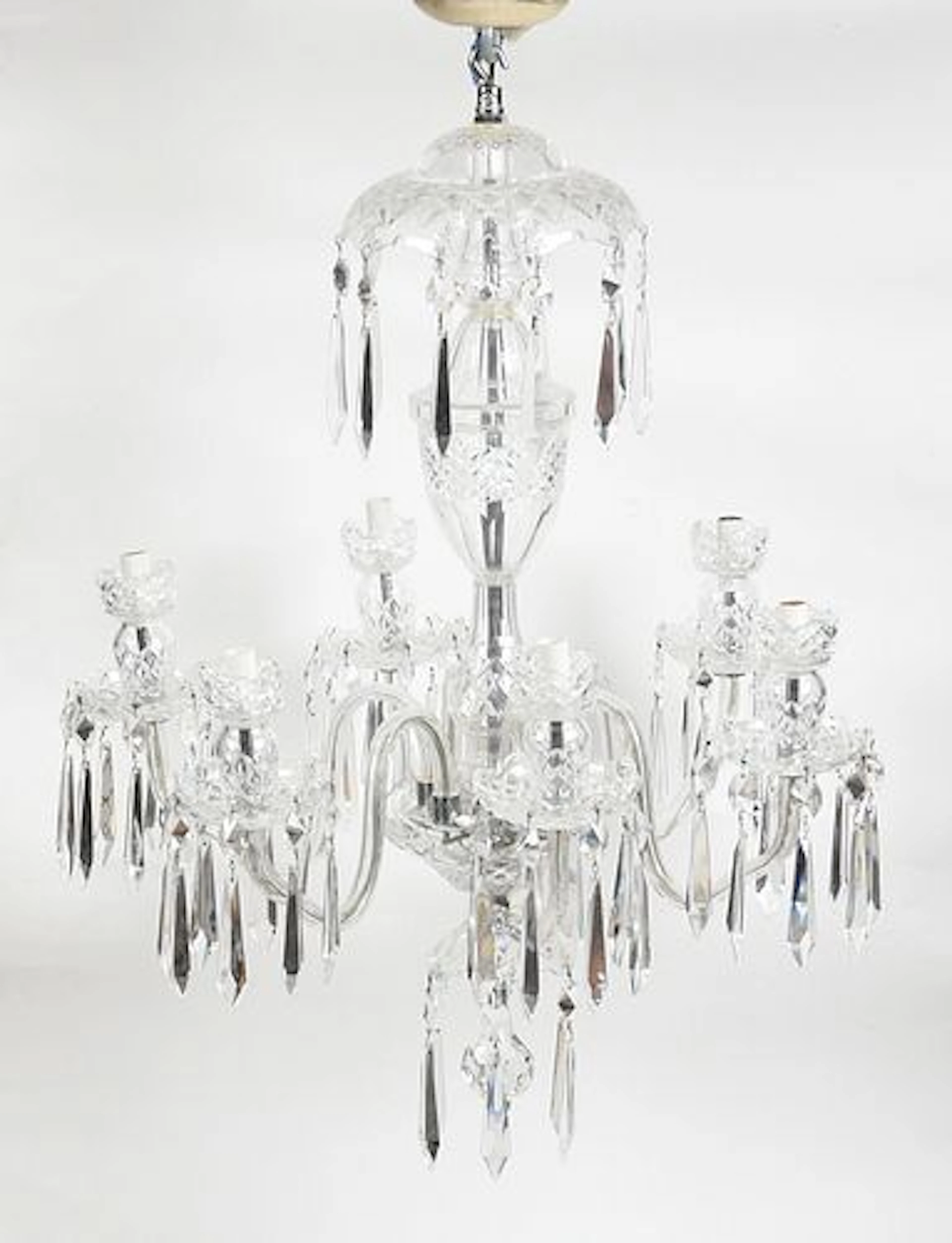 A Waterford Cut Crystal Chandelier
