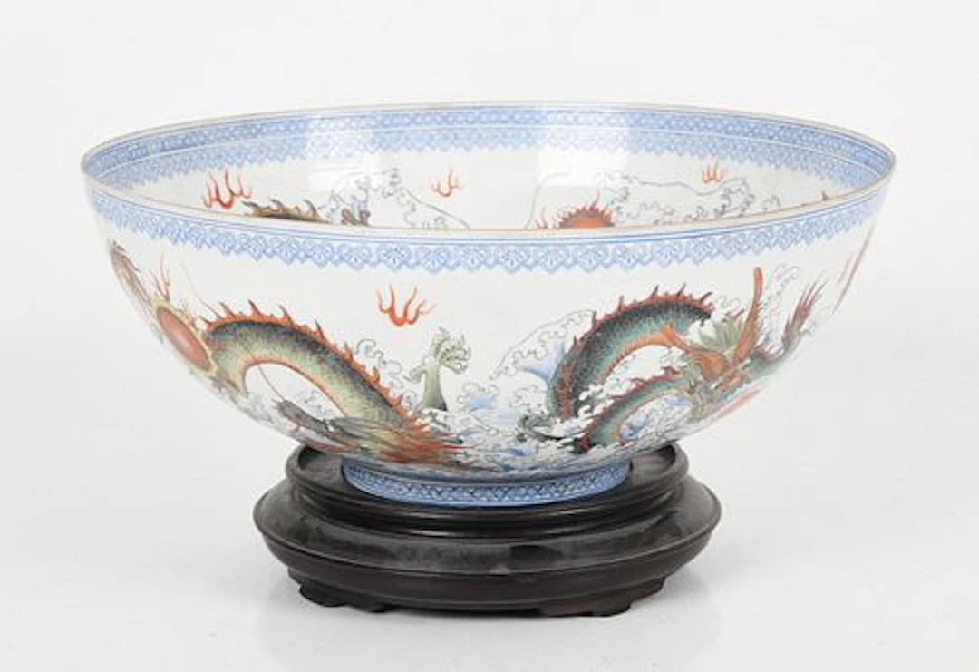 A Chinese Eggshell Porcelain Centerpiece Bowl