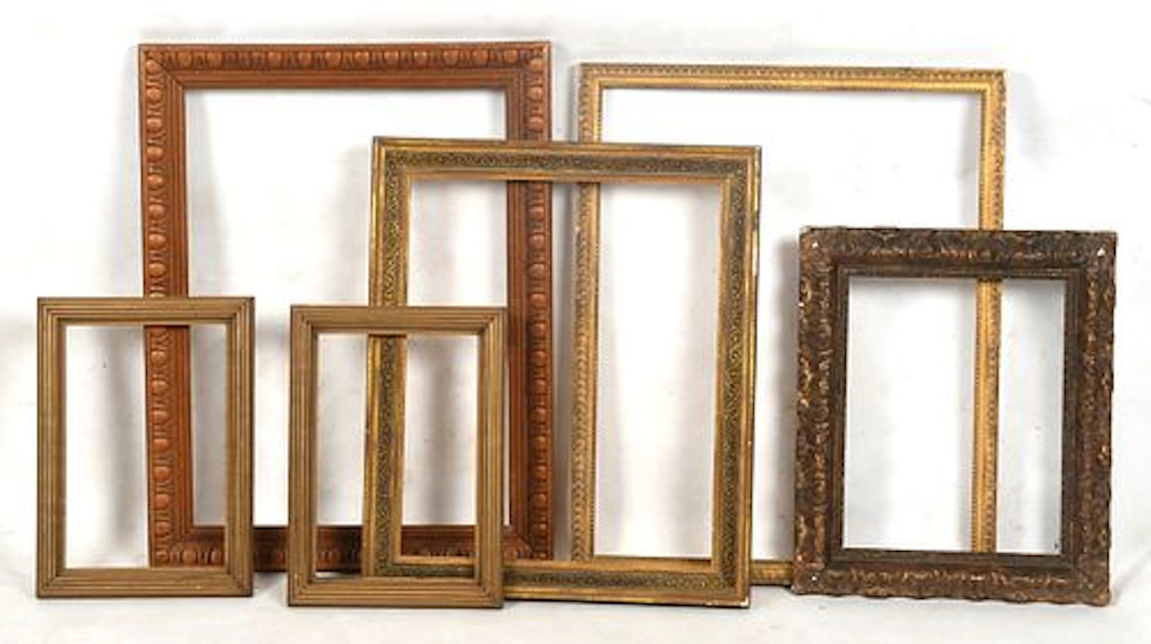 Group of Six Miscellaneous Frames, 19th/ 20th Century