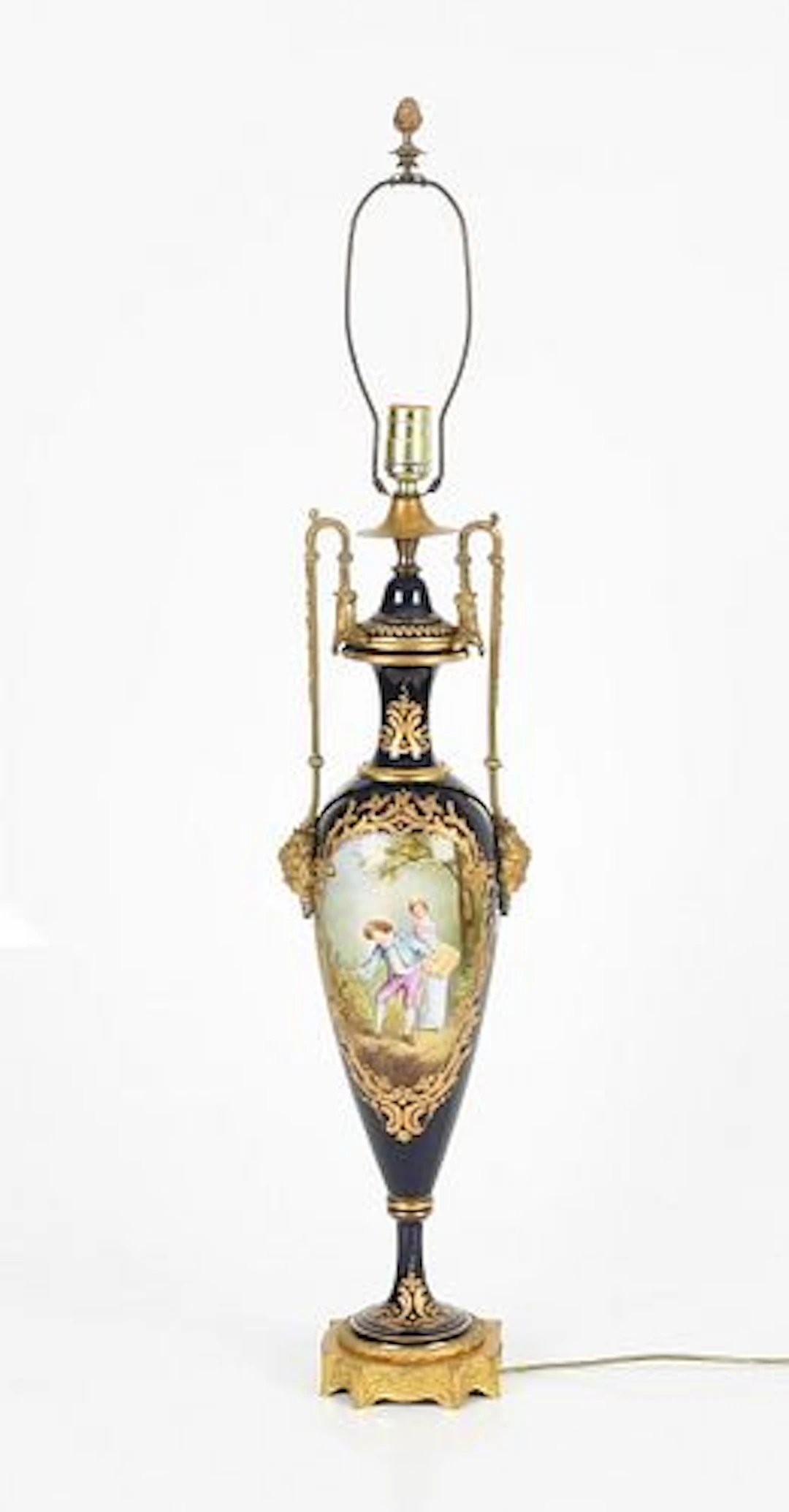 A 19th Century Sevres-Type Lamp