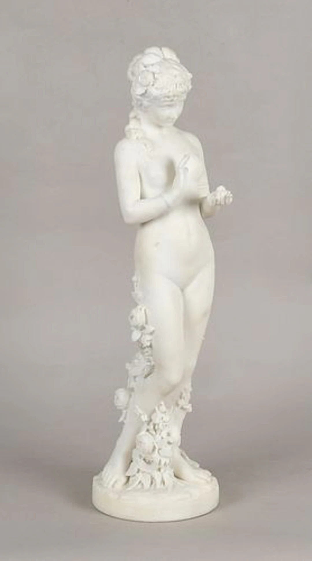 Cesare Lapini (Italian, 1848-1893), Mythological Female Marble Figure