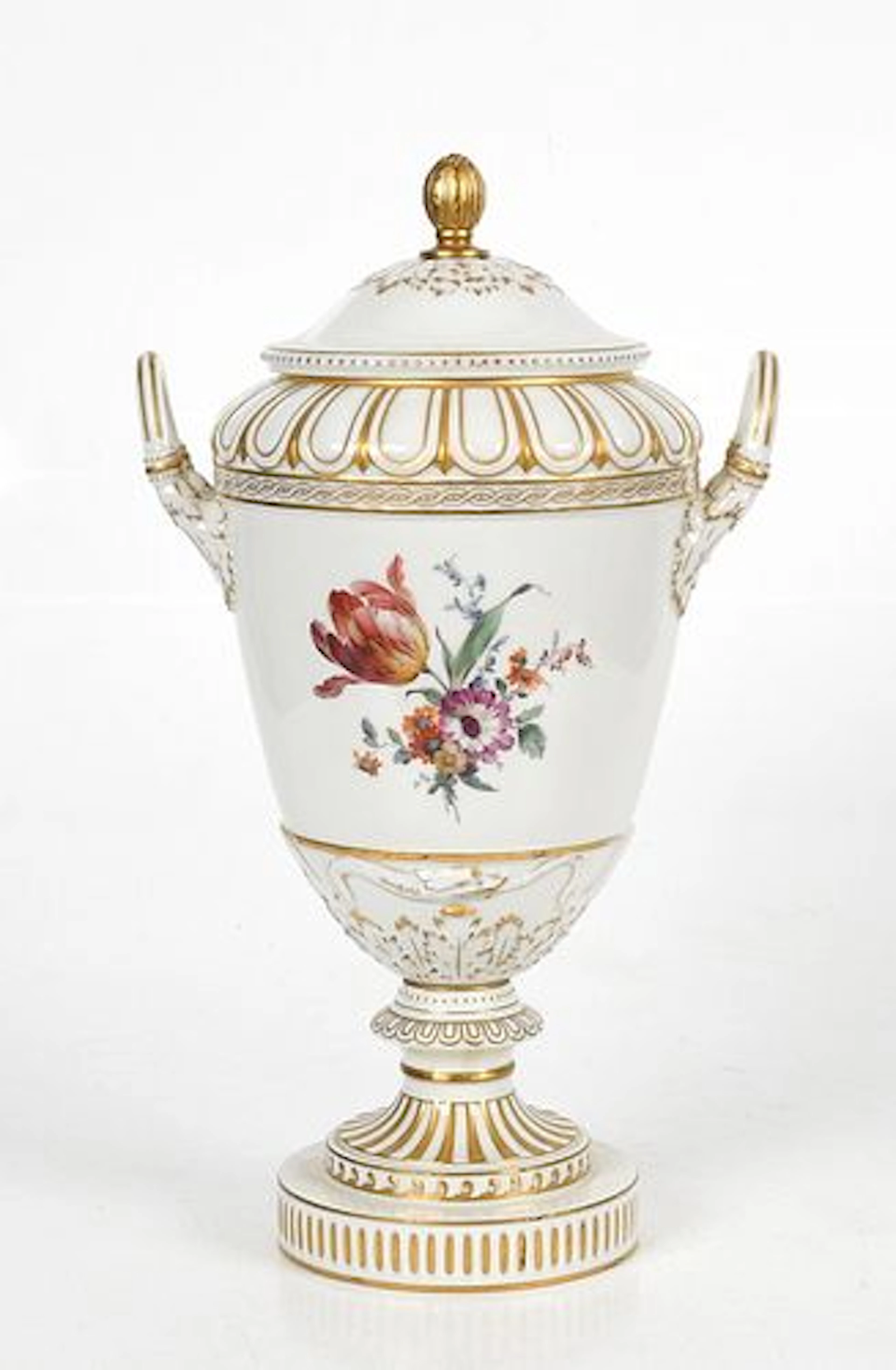 A KPM Porcelain Covered Urn