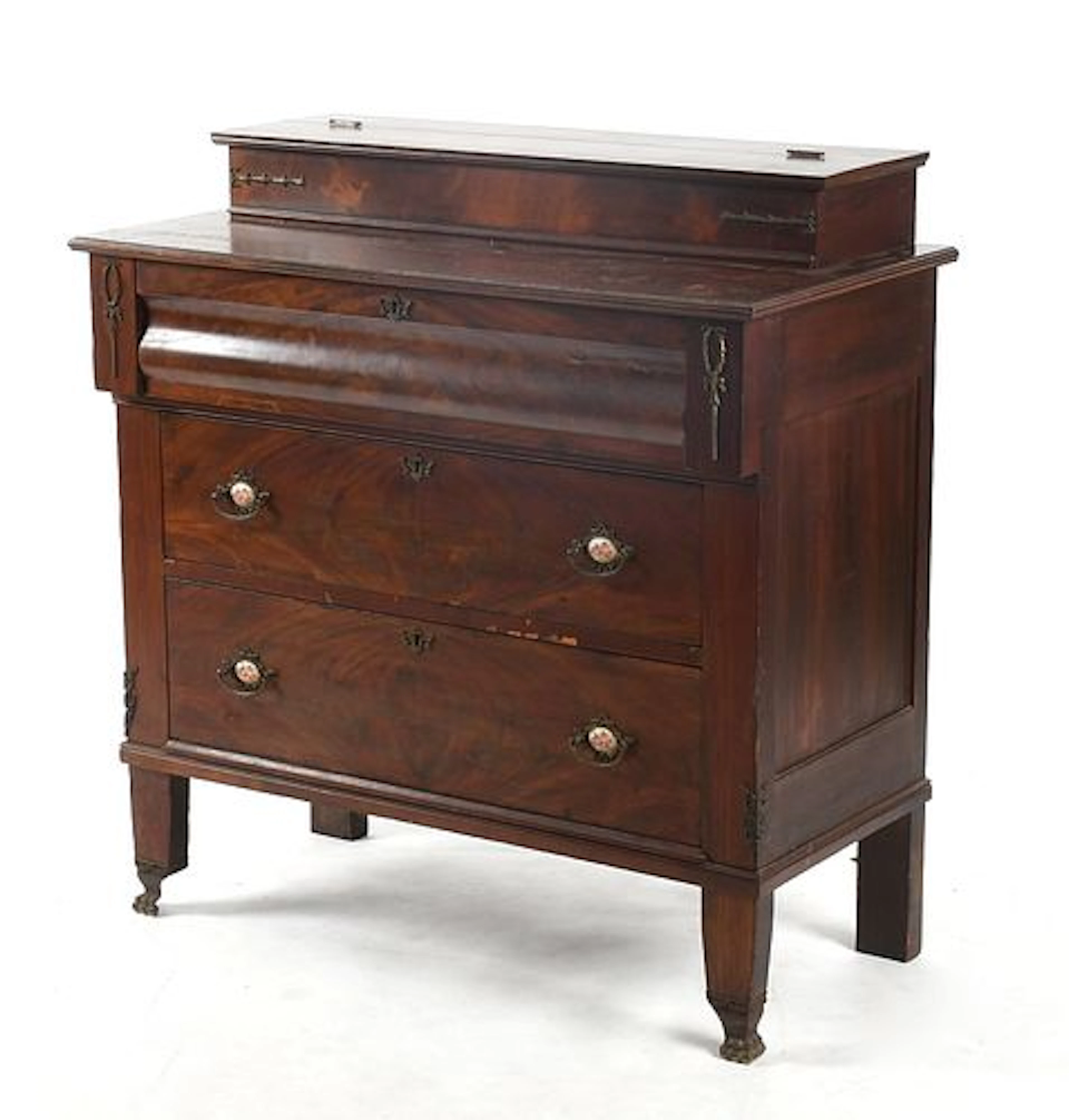 A Gilt-Metal-Mounted Mahogany Chest of Drawers, Late 19th/ Early 20th Century