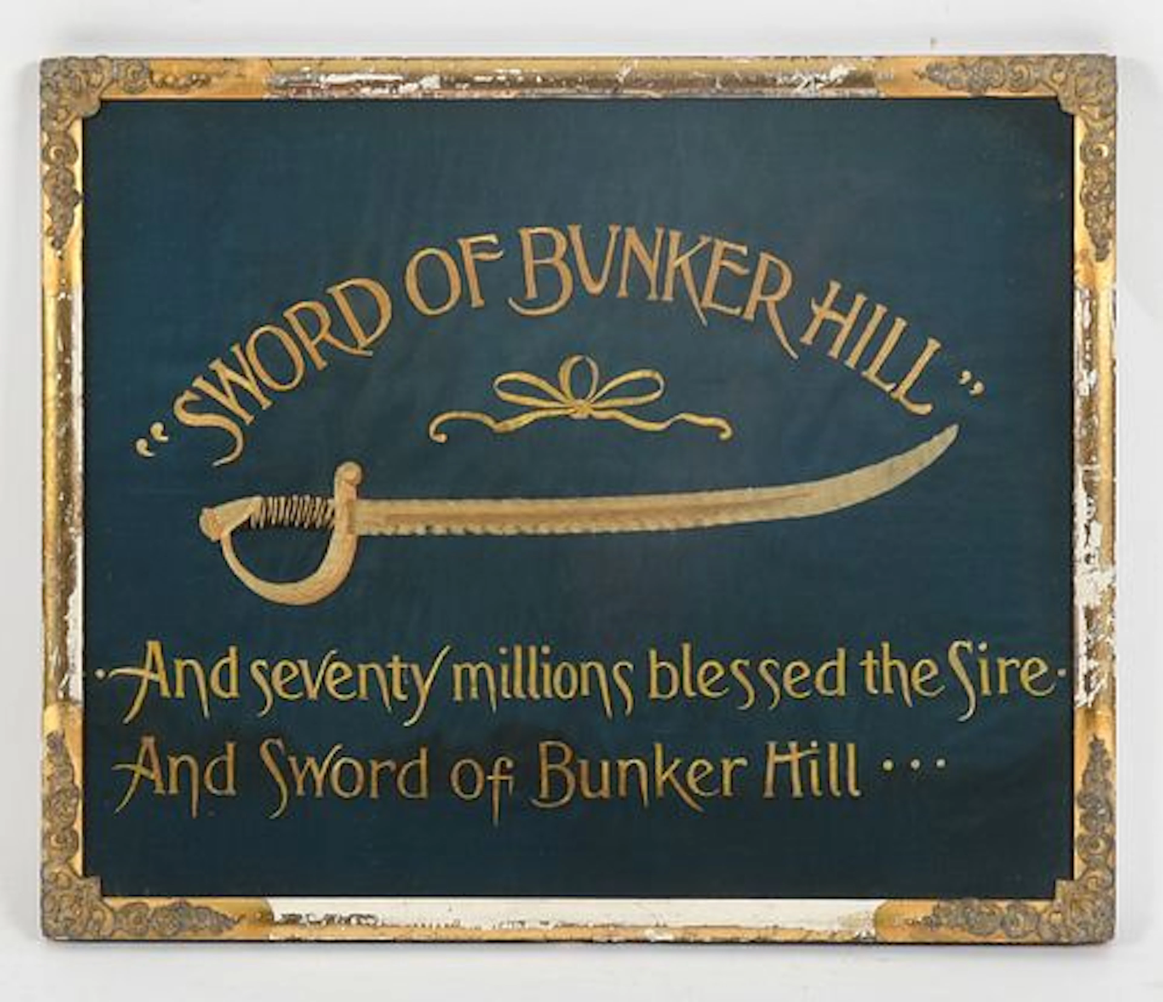 "Sword of Bunker Hill" Embroidered Textile